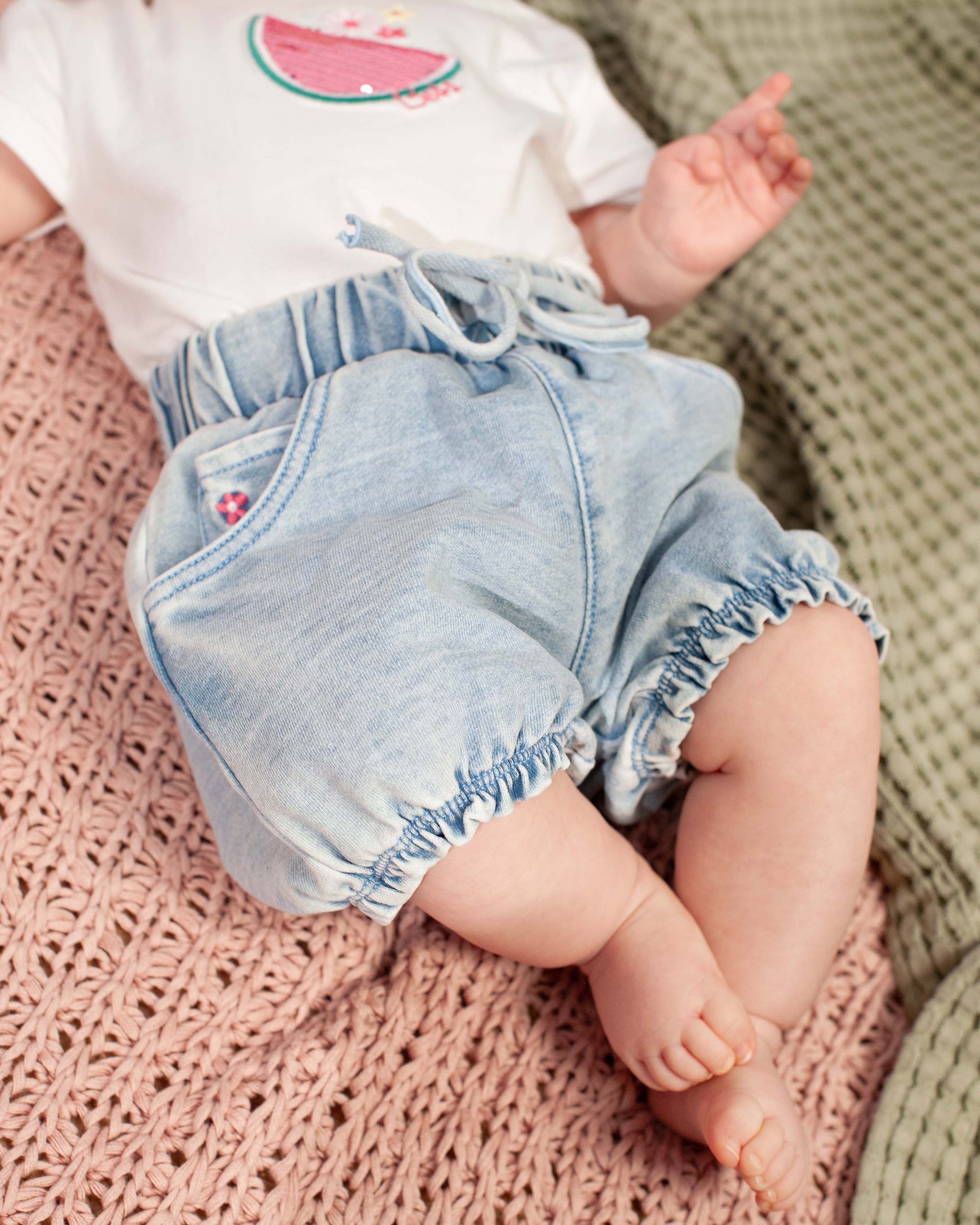 💙 Denim Bloomers – Little Flower | BESS