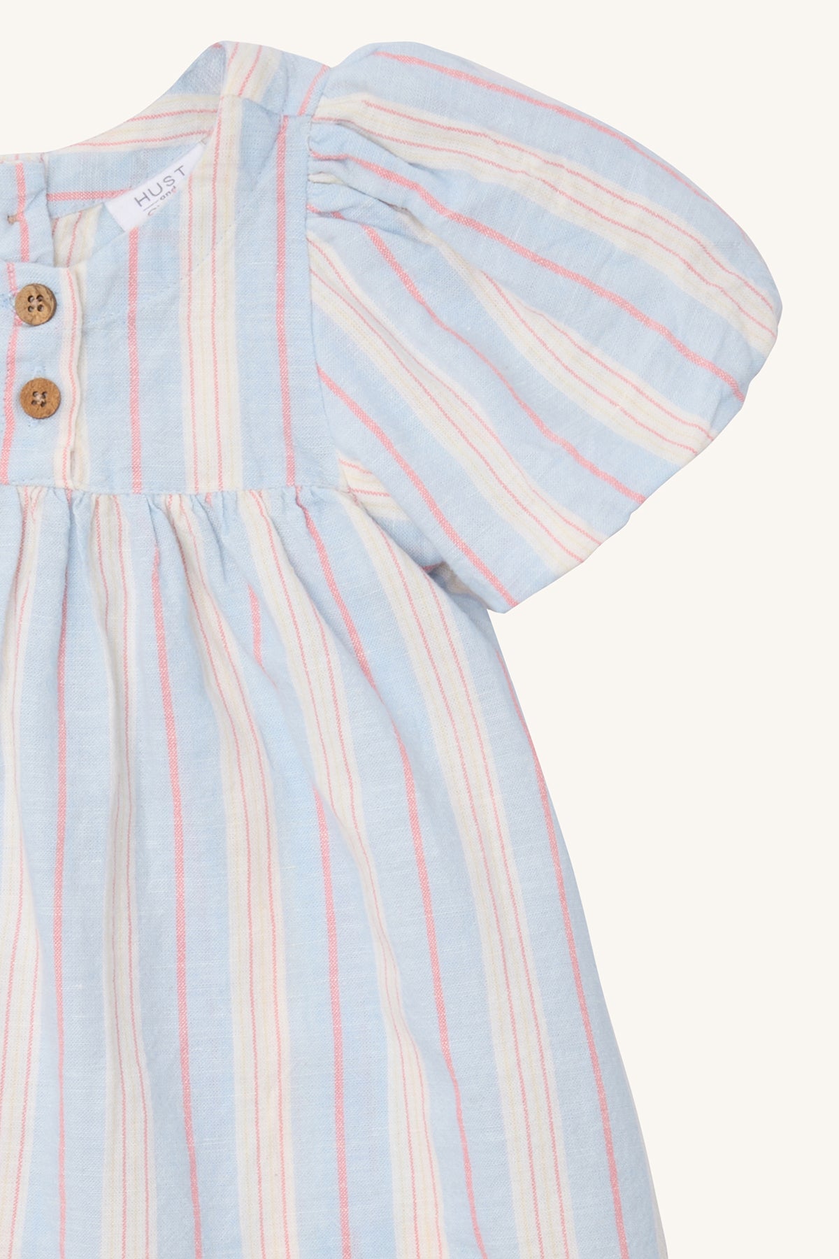 ☁️ Little Dreamer: Gestreept Zomerjurkje in Pastel 💫