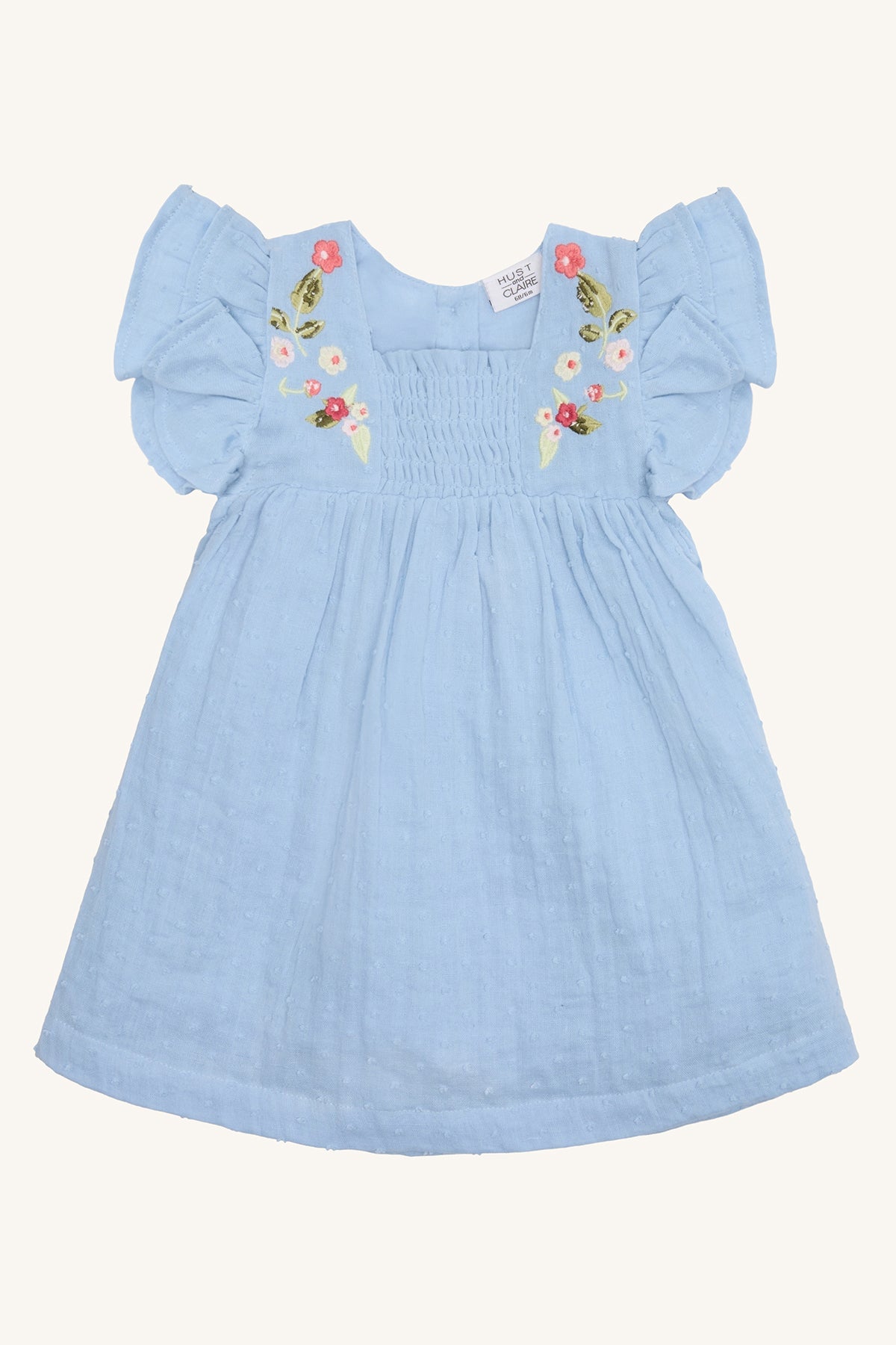 💙 Little Blossom – Babyjurkje van Hust&Claire