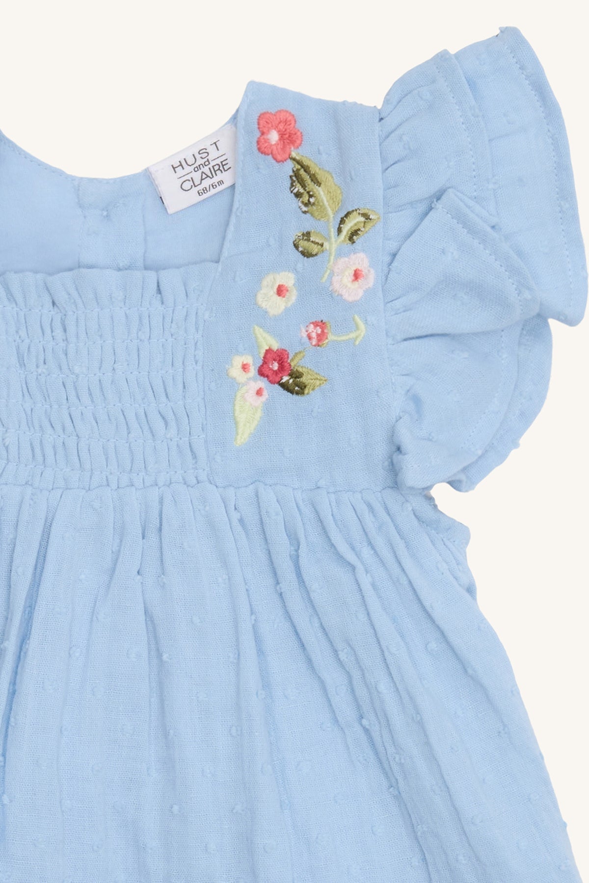 💙 Little Blossom – Babyjurkje van Hust&Claire