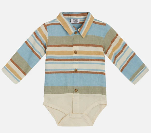 Tof gestreept body/hemd van Hust&Claire