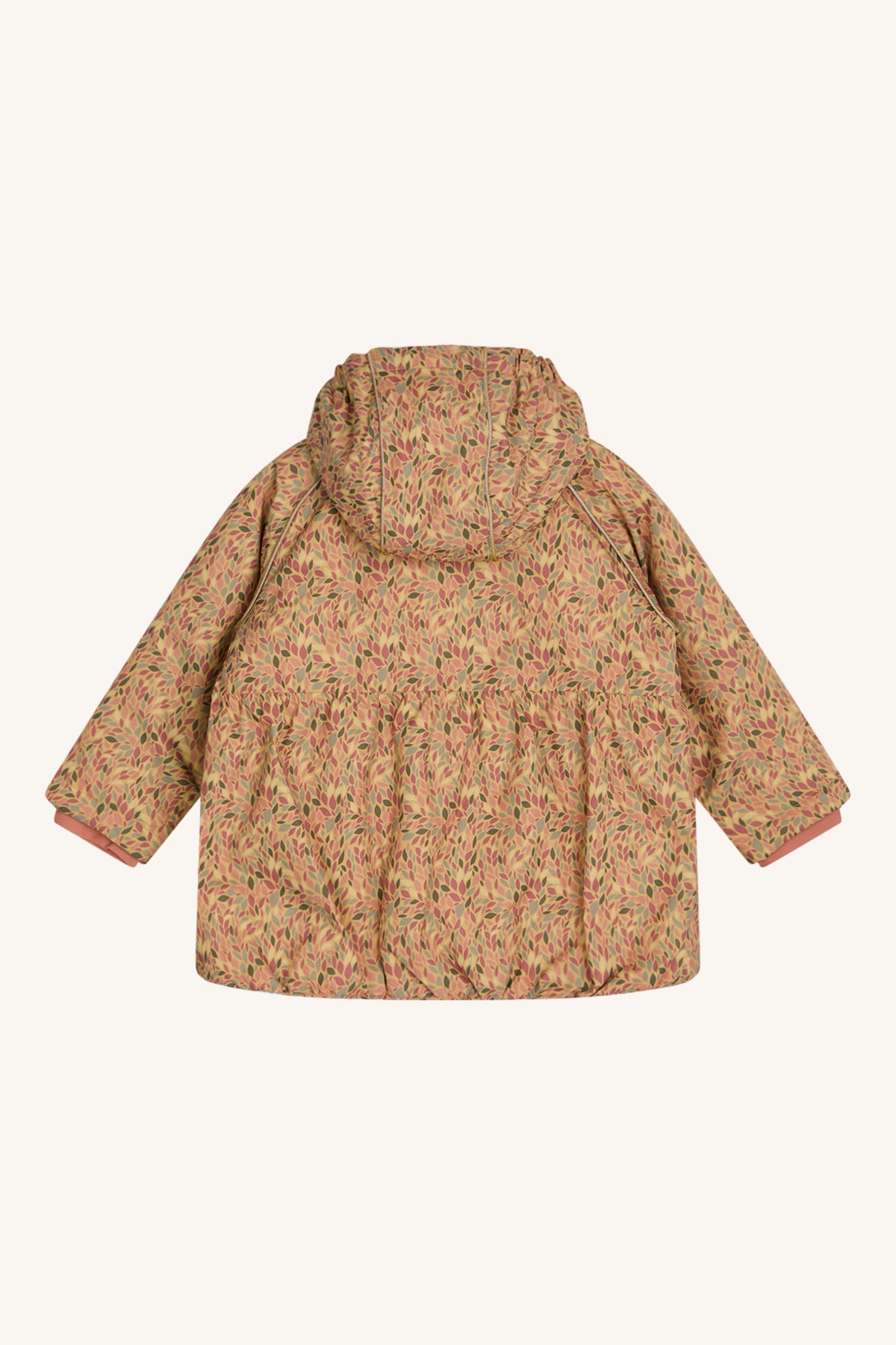 Leuke Hust&Claire winterjas in beige met een prachtig patroon