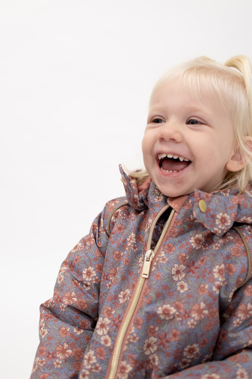 Leuke gebloemde winterjas van Hust&Claire