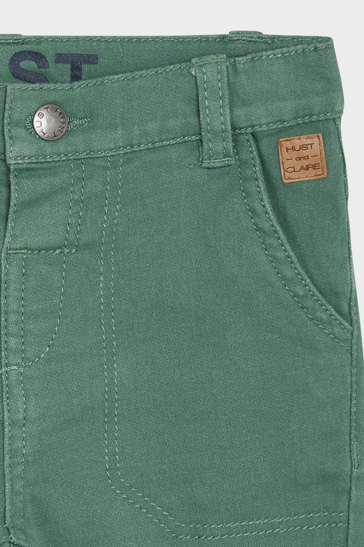 Lichtgroene denim broek