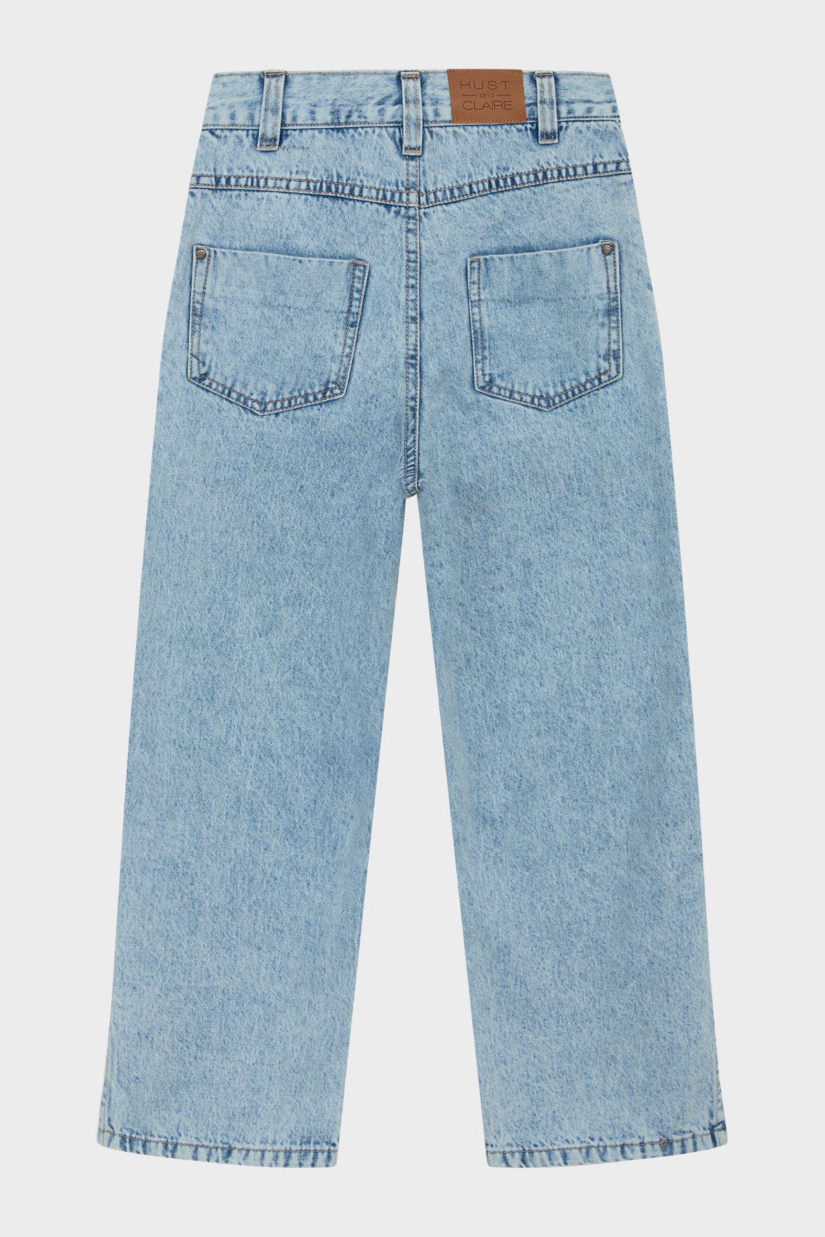 Jeansbroek met slipjes aan de onderkant