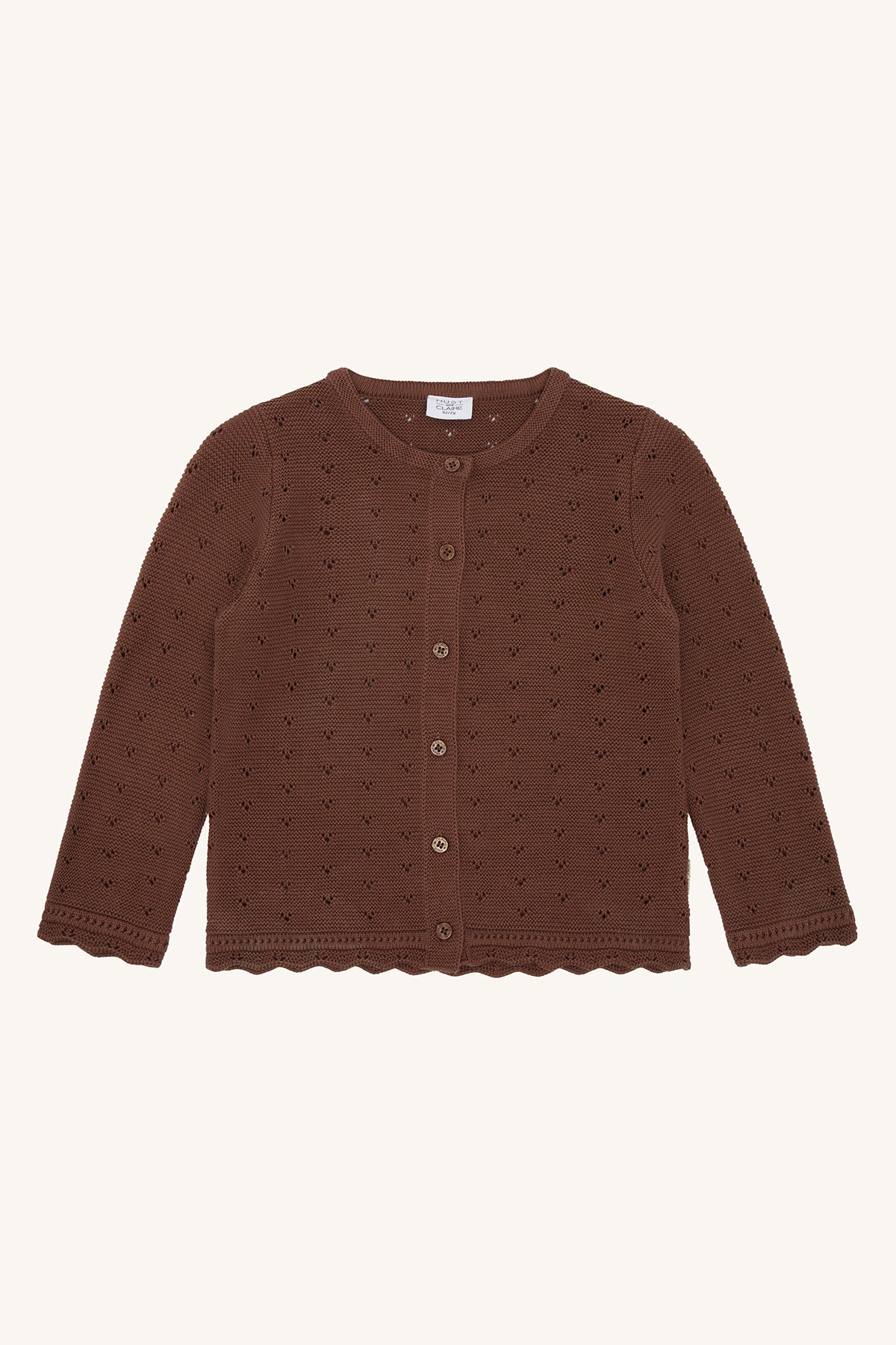 Mooi bruin vestje met een elegant design.