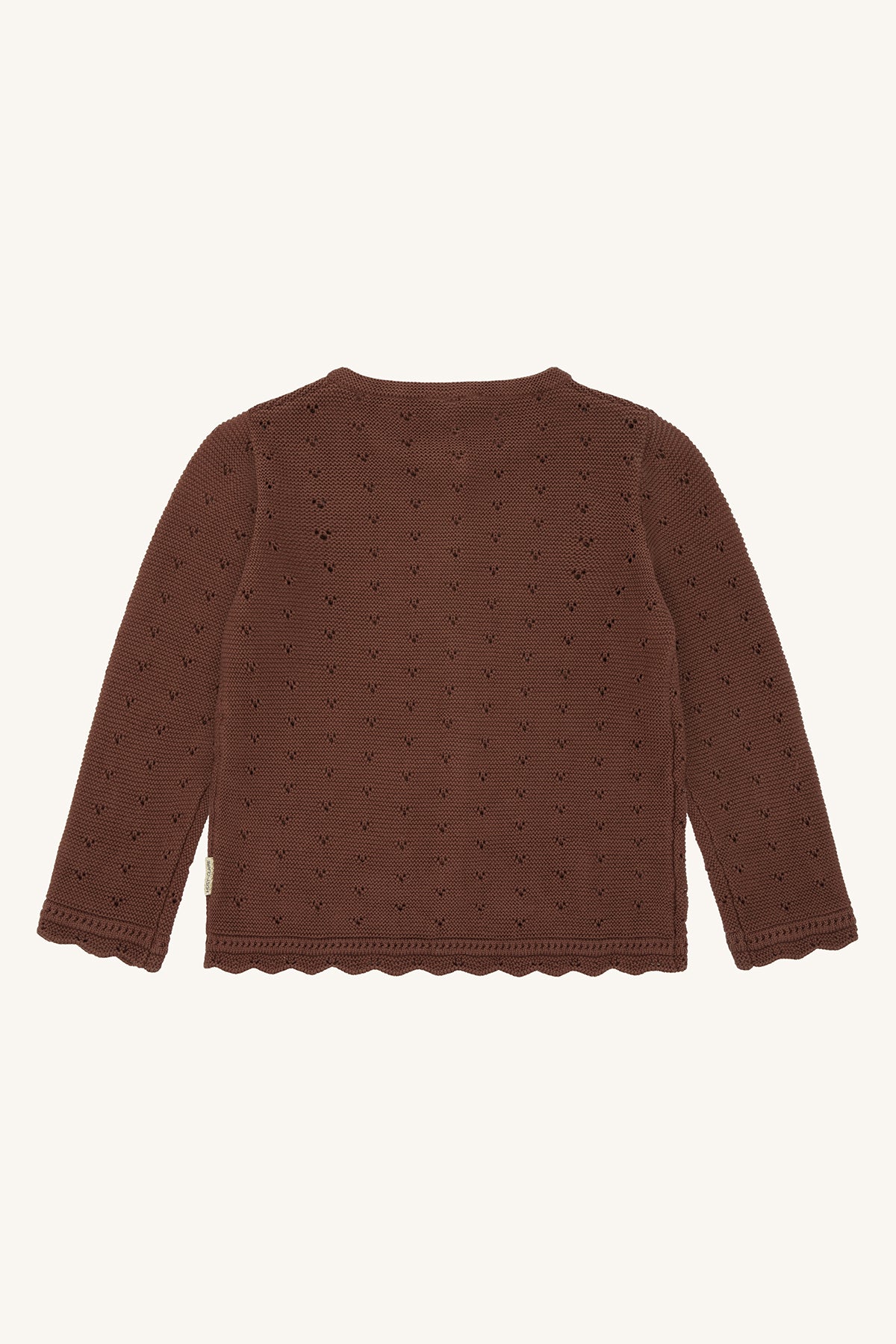 Mooi bruin vestje met een elegant design.