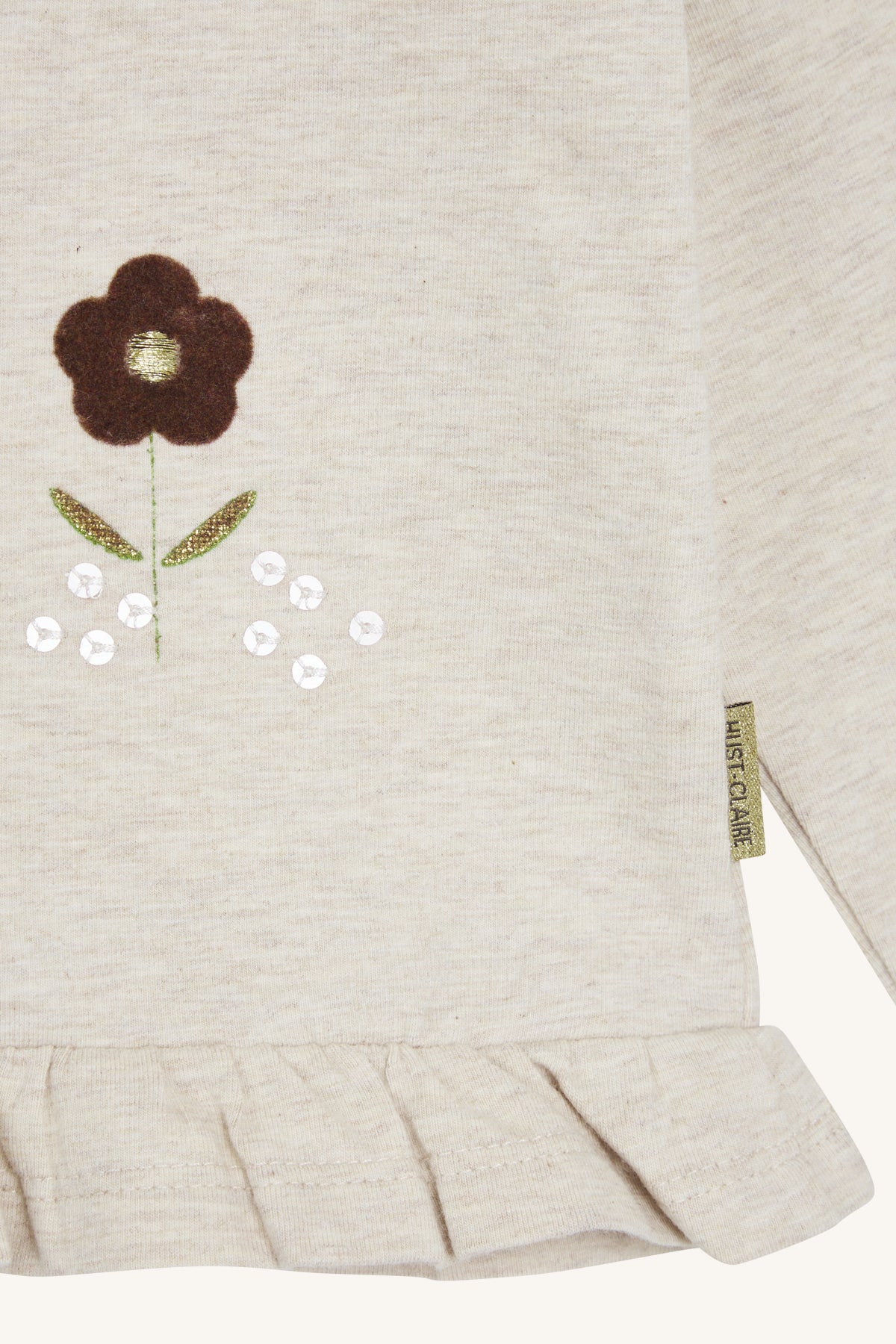 T-shirt met lange mouwen en met bloemen