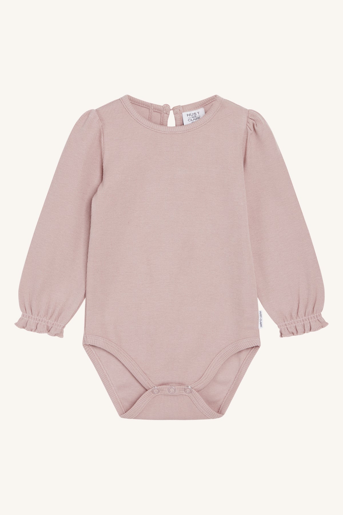 Body T-shirt met lange mouwen in geribbelde kwaliteit