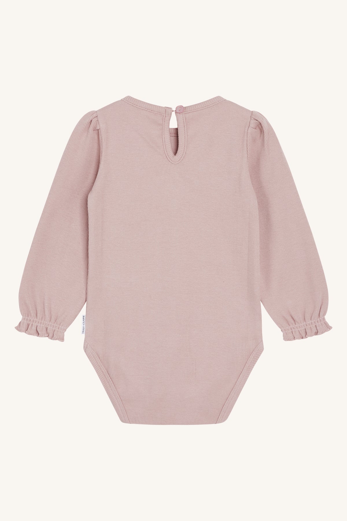 Body T-shirt met lange mouwen in geribbelde kwaliteit