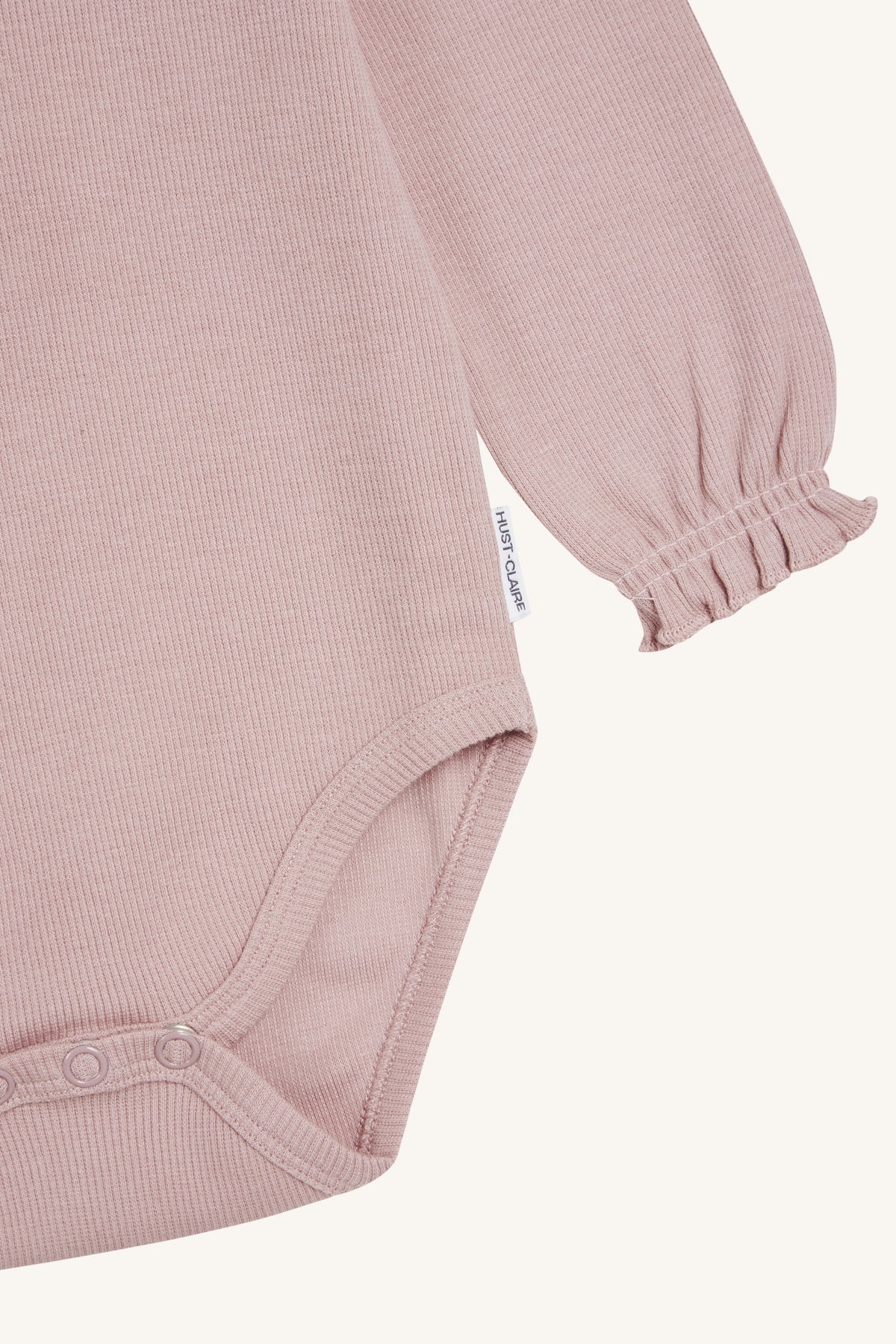 Body T-shirt met lange mouwen in geribbelde kwaliteit