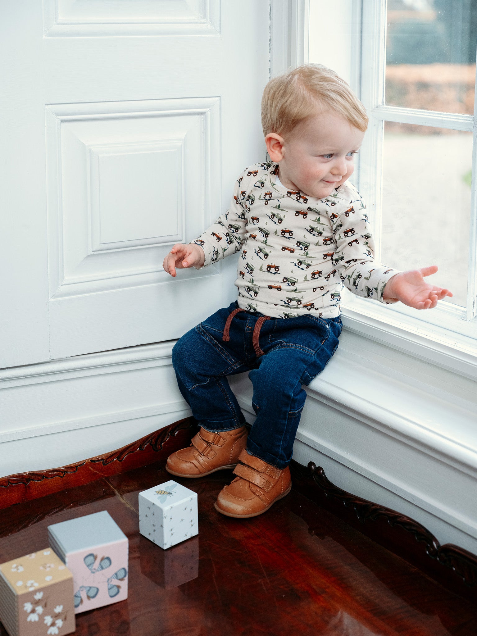 Jeans in stretch denim