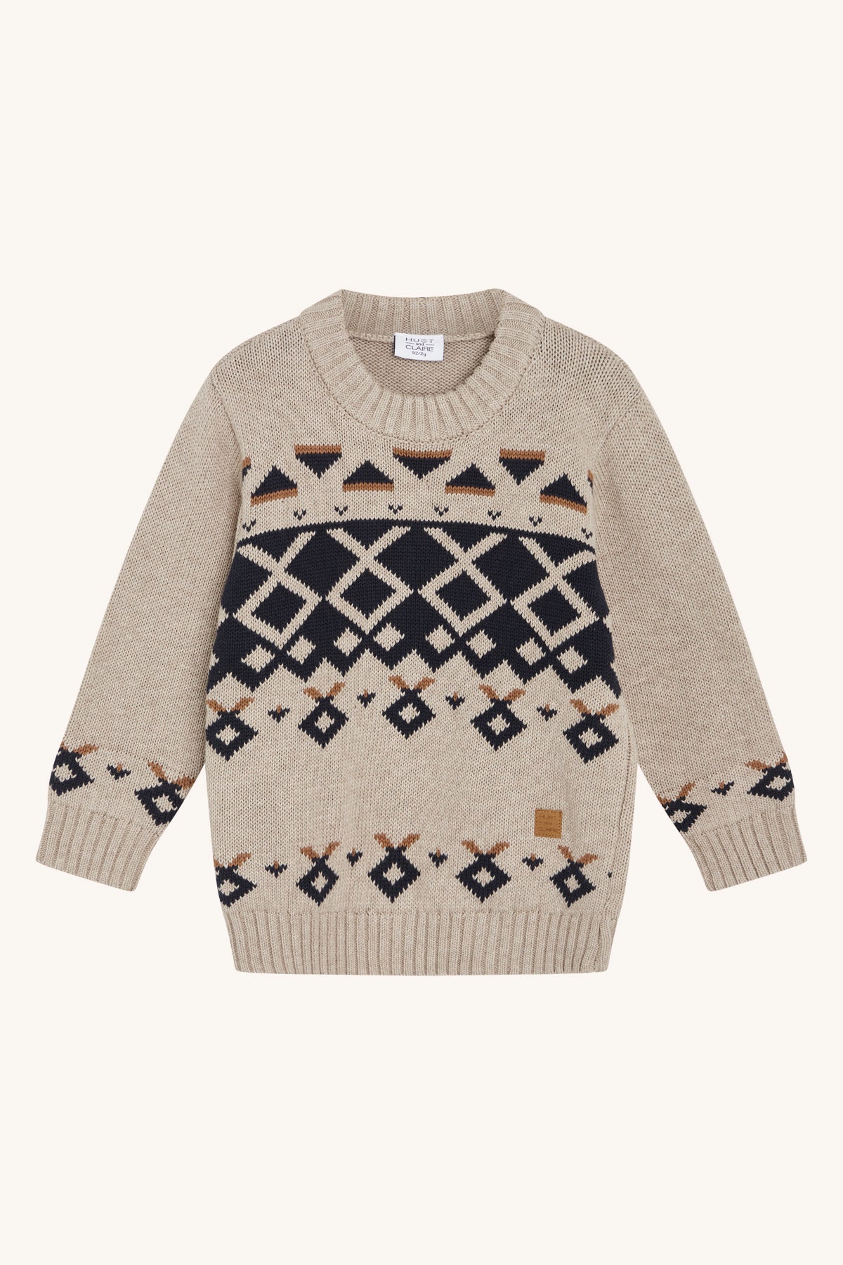 Trui met jacquardmotief