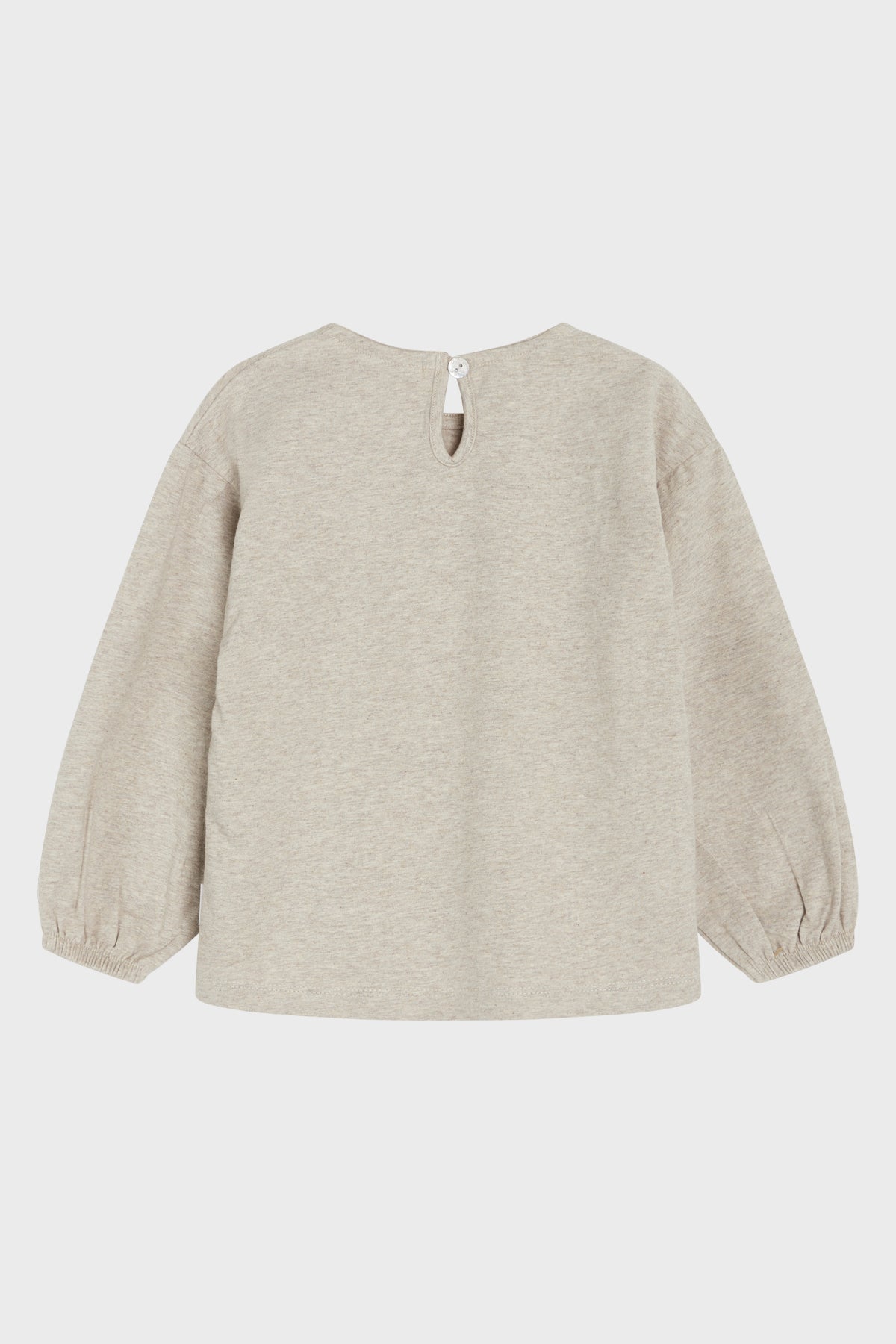 T-shirt met lange mouwen en bloemen- en borduurdetails