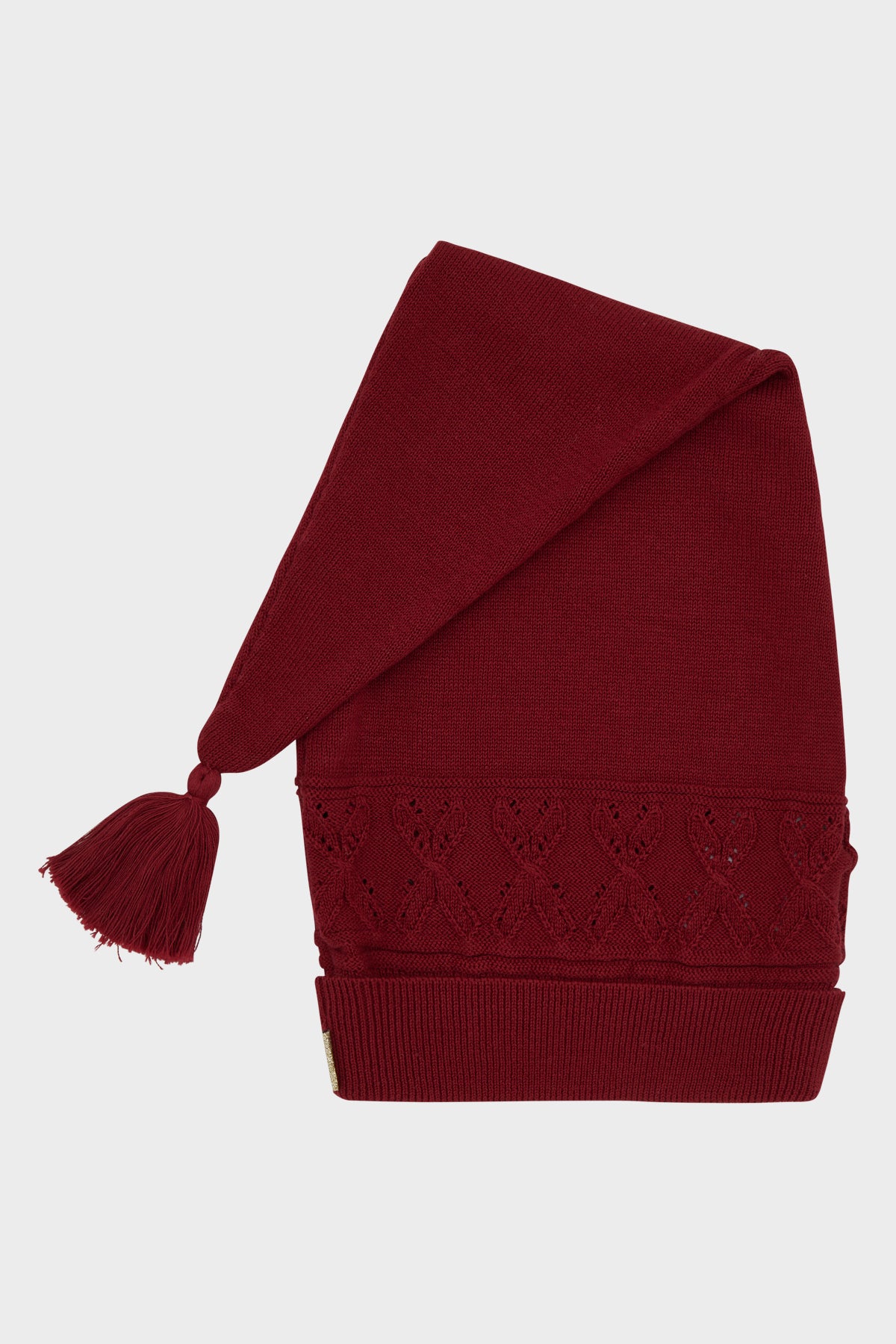 Gebreide kerstmuts van zacht katoen