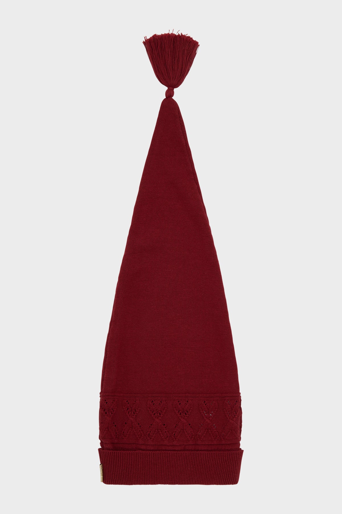 Gebreide kerstmuts van zacht katoen