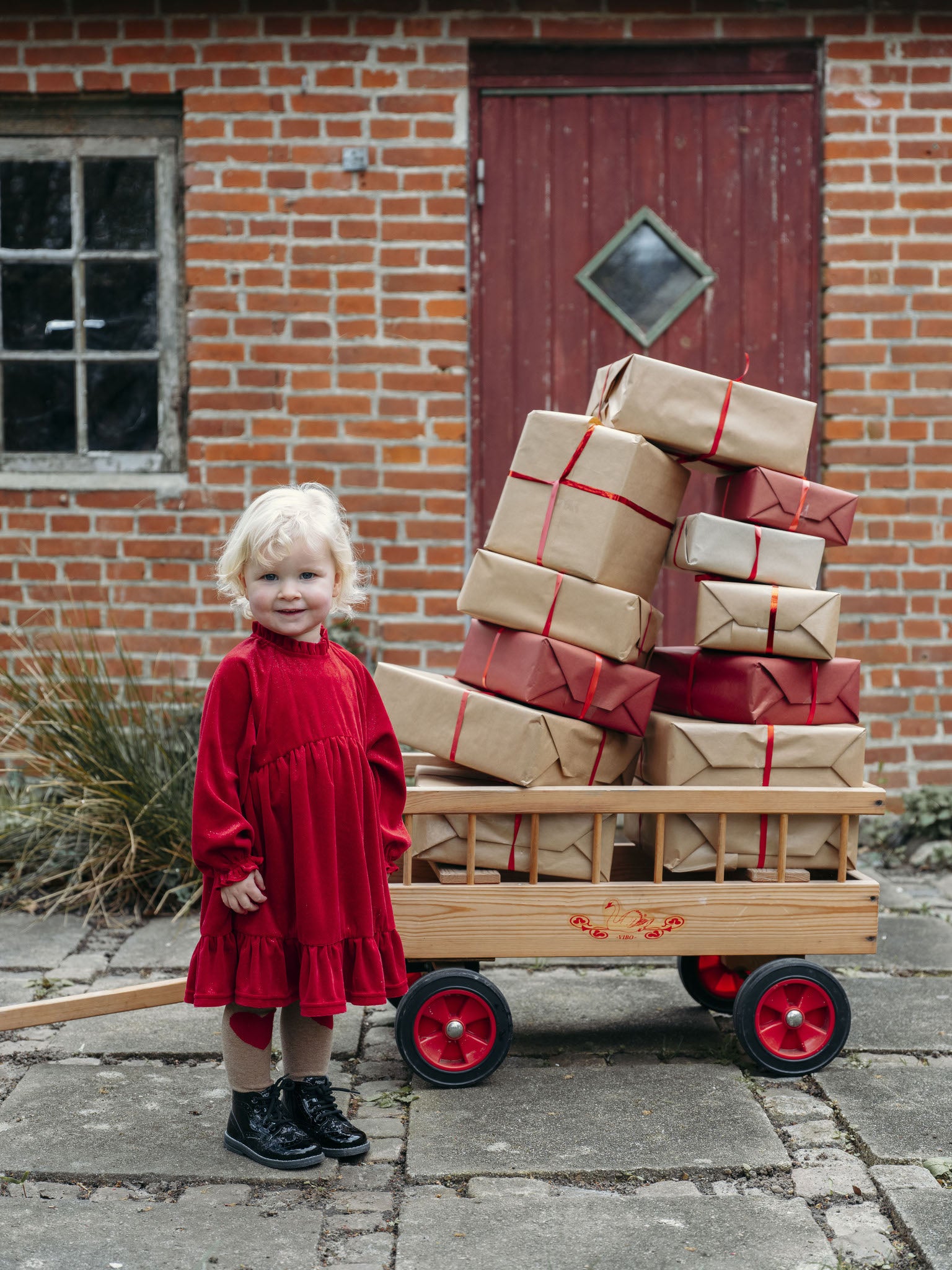 Mooie feestelijke jurk in zacht velours