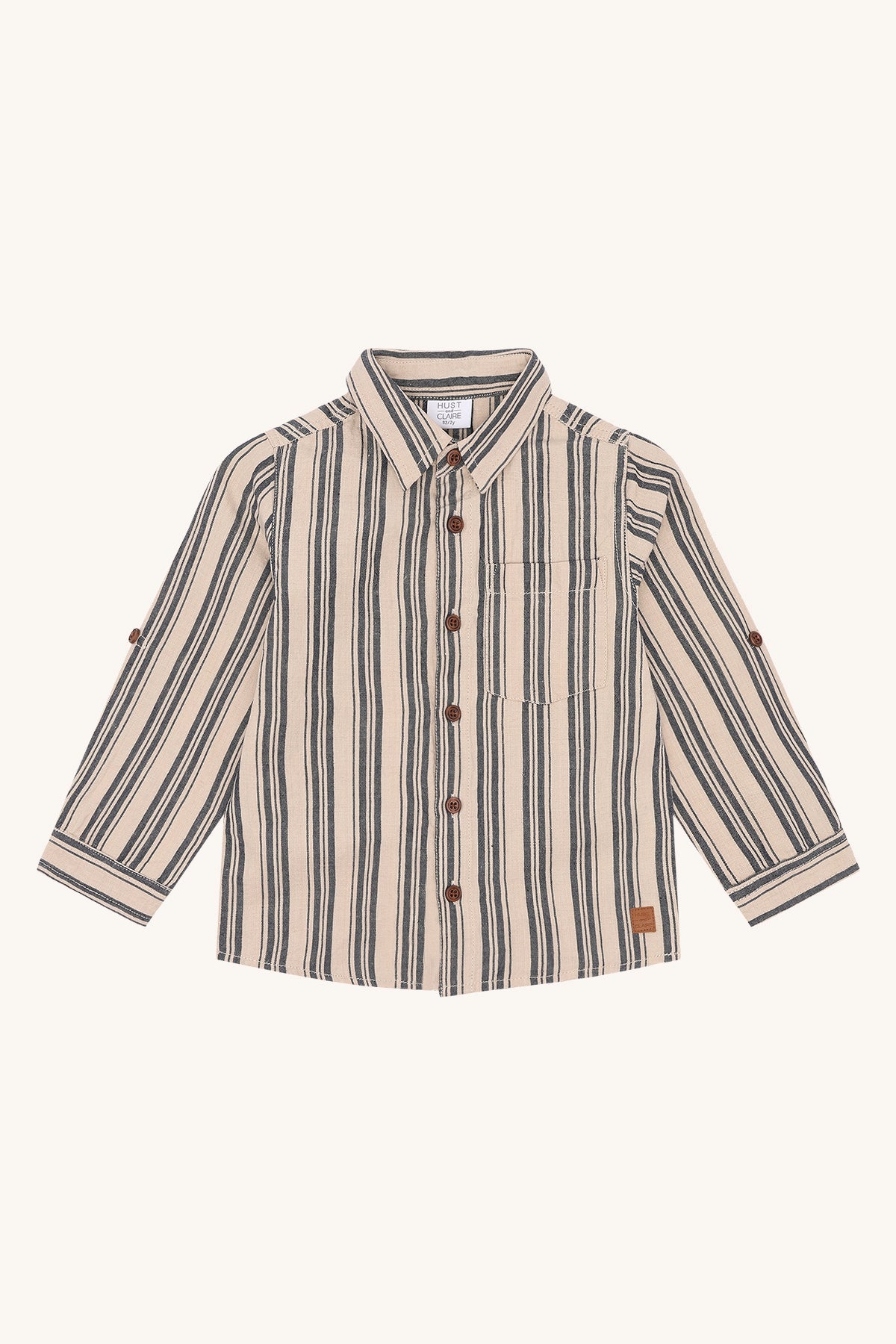 Hust & Claire Gestreept Overhemd - Tijdloze Stijl in Zachte Katoenmix