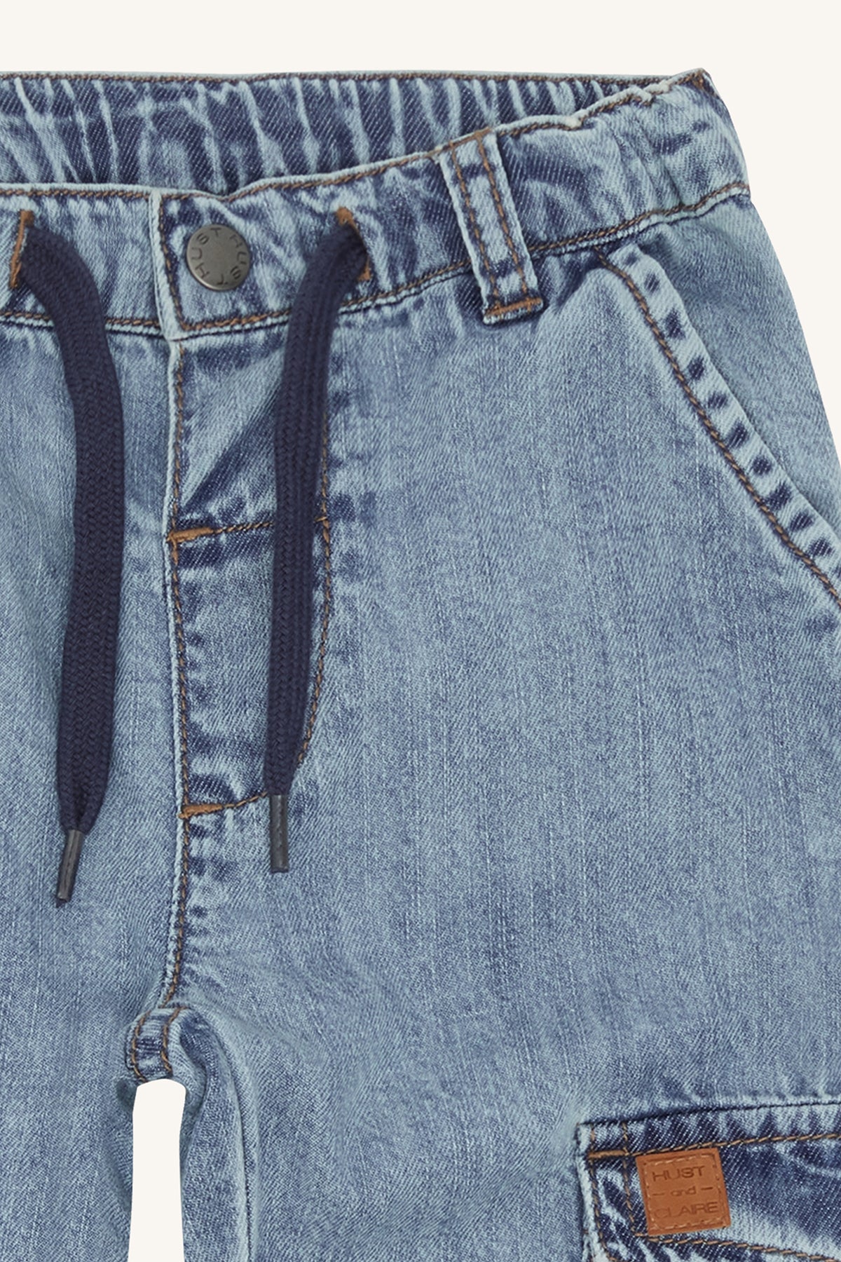 Hust & Claire – Comfortabele Denim Cargo Broek voor Stoere Kids