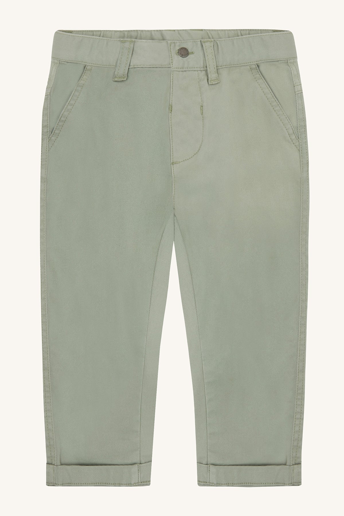 Hust & Claire Stijlvolle Chino Broek in Zacht Olijfgroen – Comfort en Klasse in Eén