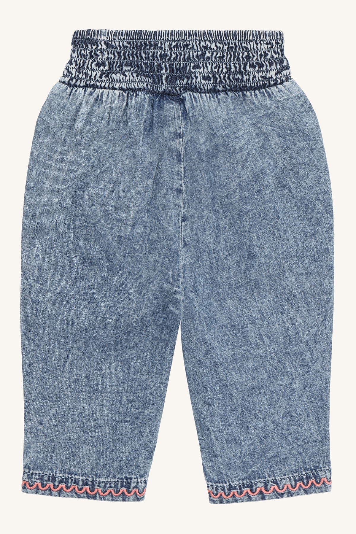 Hust & Claire Denim Broek – Vintage Wassing & Smock Taille