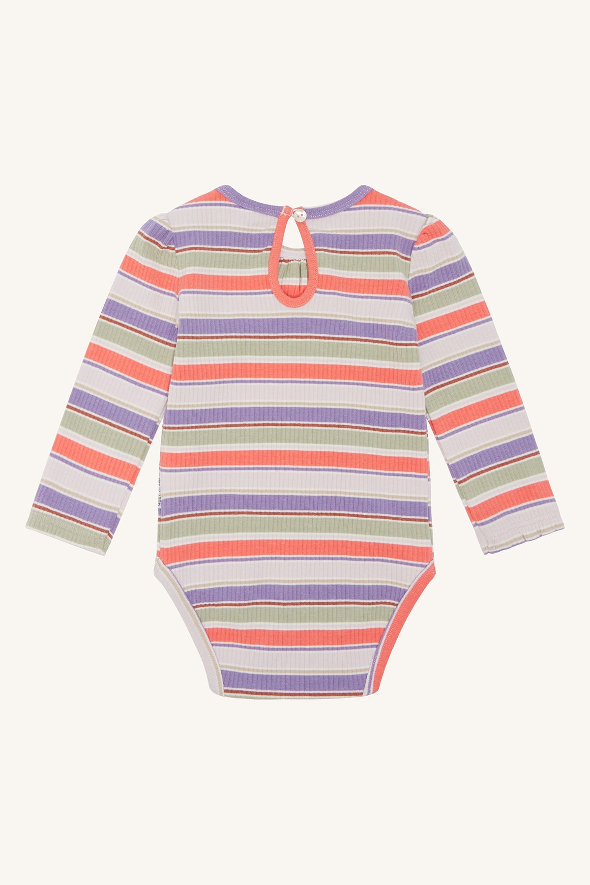 Hust & Claire Gestreepte Ribbody – Lange Mouwen & Zachte Stretch