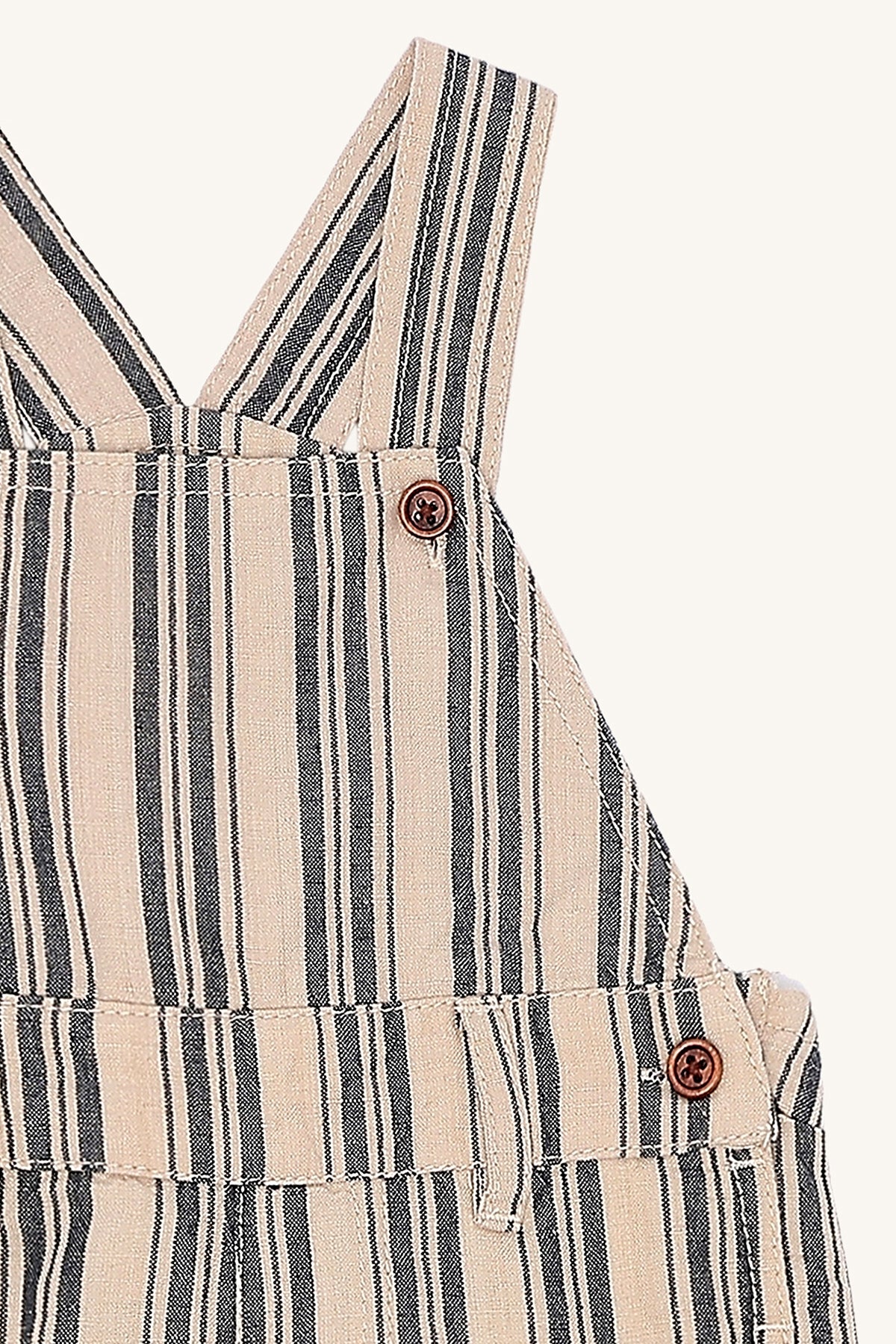 Hust & Claire Gestreepte Tuinbroek – Stoer & Speels in Zacht Katoen!