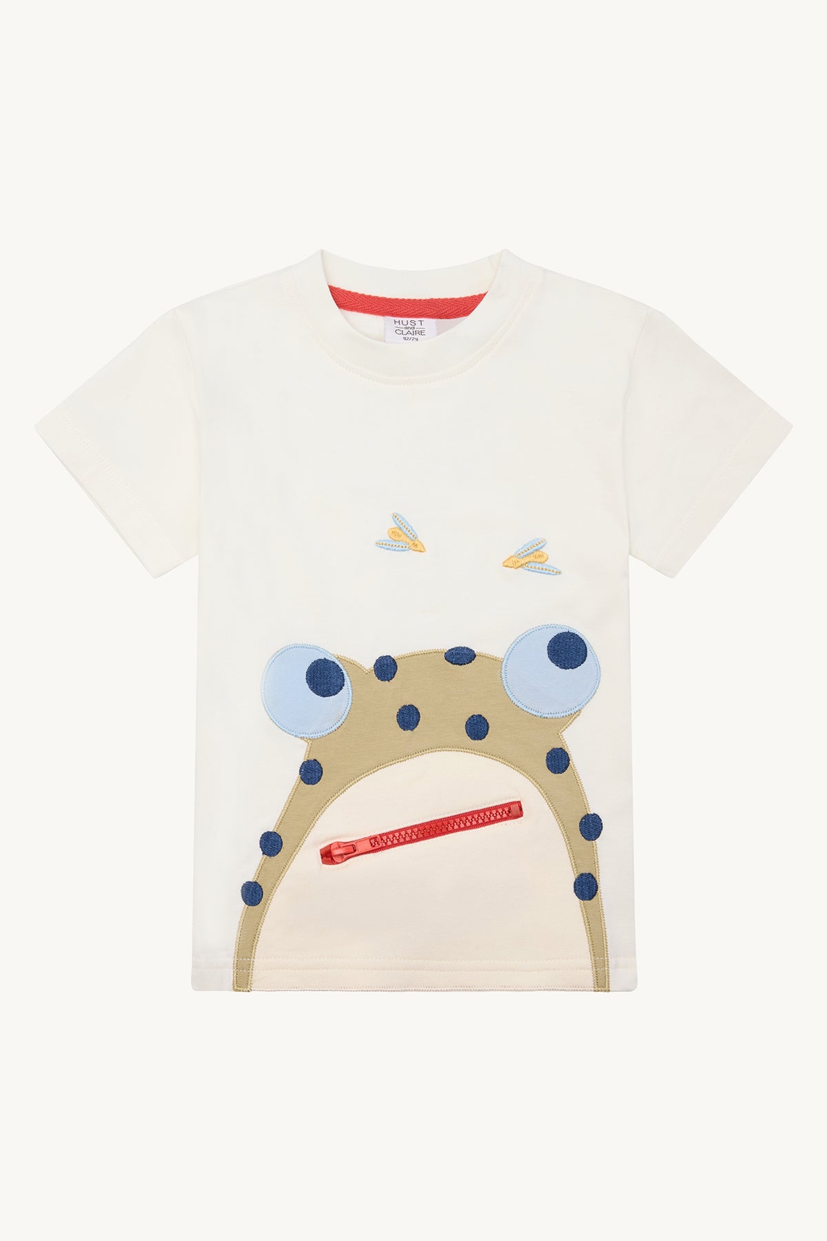 🐸 Speelse Kikker T-shirt met Ritssluiting – Hust & Claire