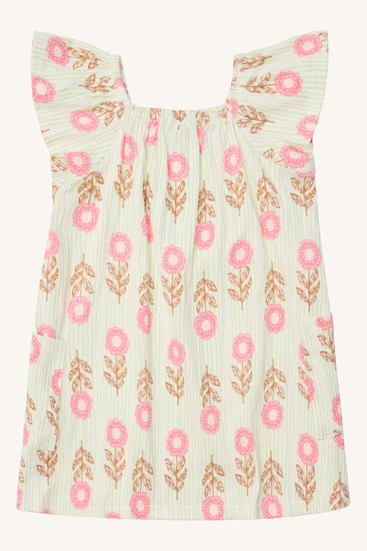 🌸 Zomerse Bloemenjurk met Speelse Vlindermouwen – Licht & Luchtig!