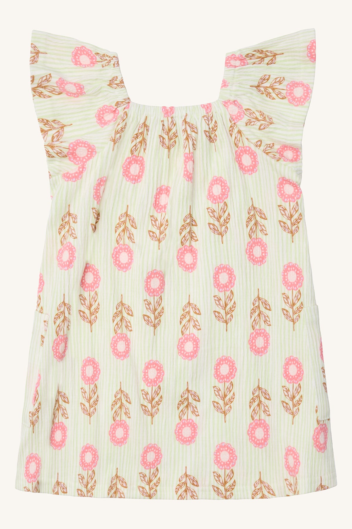 🌸 Zomerse Bloemenjurk met Speelse Vlindermouwen – Licht & Luchtig!