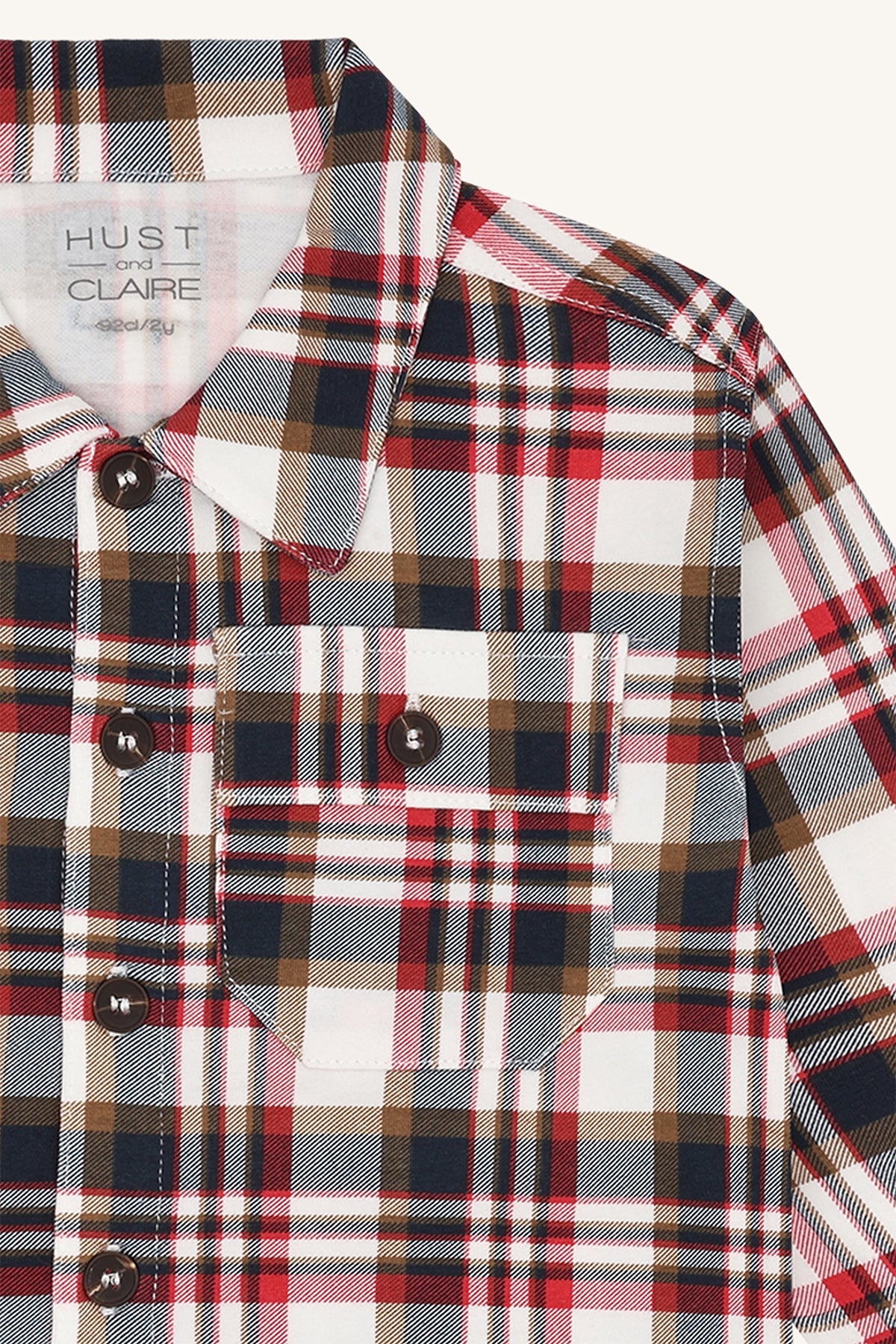🎯 Hust&Claire – Stoer Hemdje met Ruitjespower!