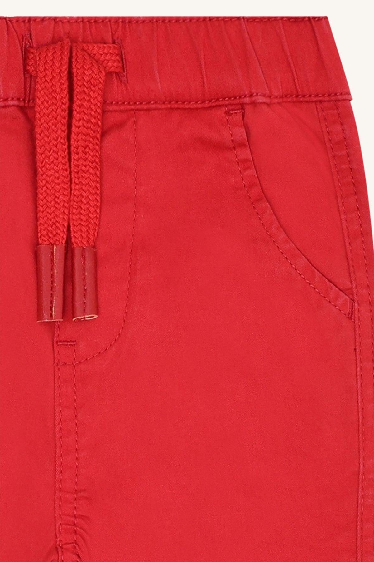 🔴 Comfortabele Rode Broek met Striklint – Hust & Claire 🔴