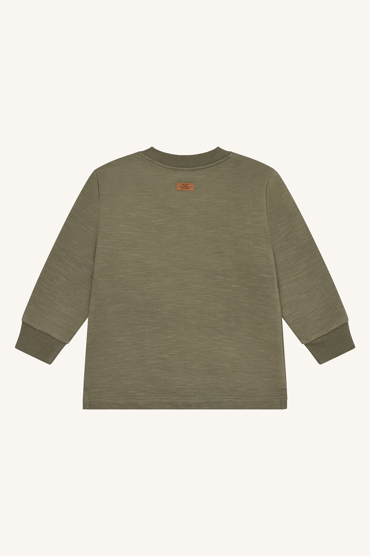 🚗 Hust&Claire – Sweater met Autootjes in Stoer Legergroen 🚙