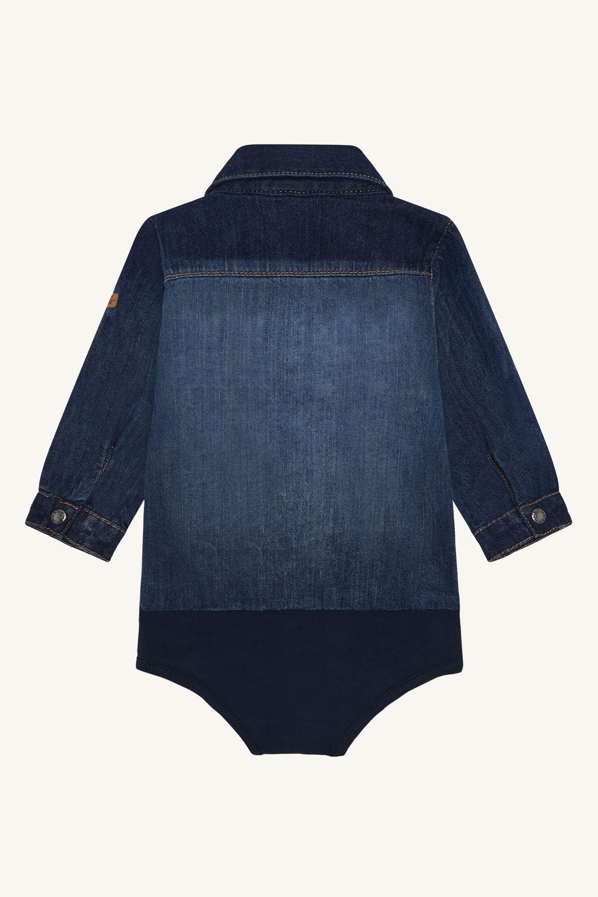 👖 Denim Bodyshirt met Lange Mouwen – Hust & Claire 👖