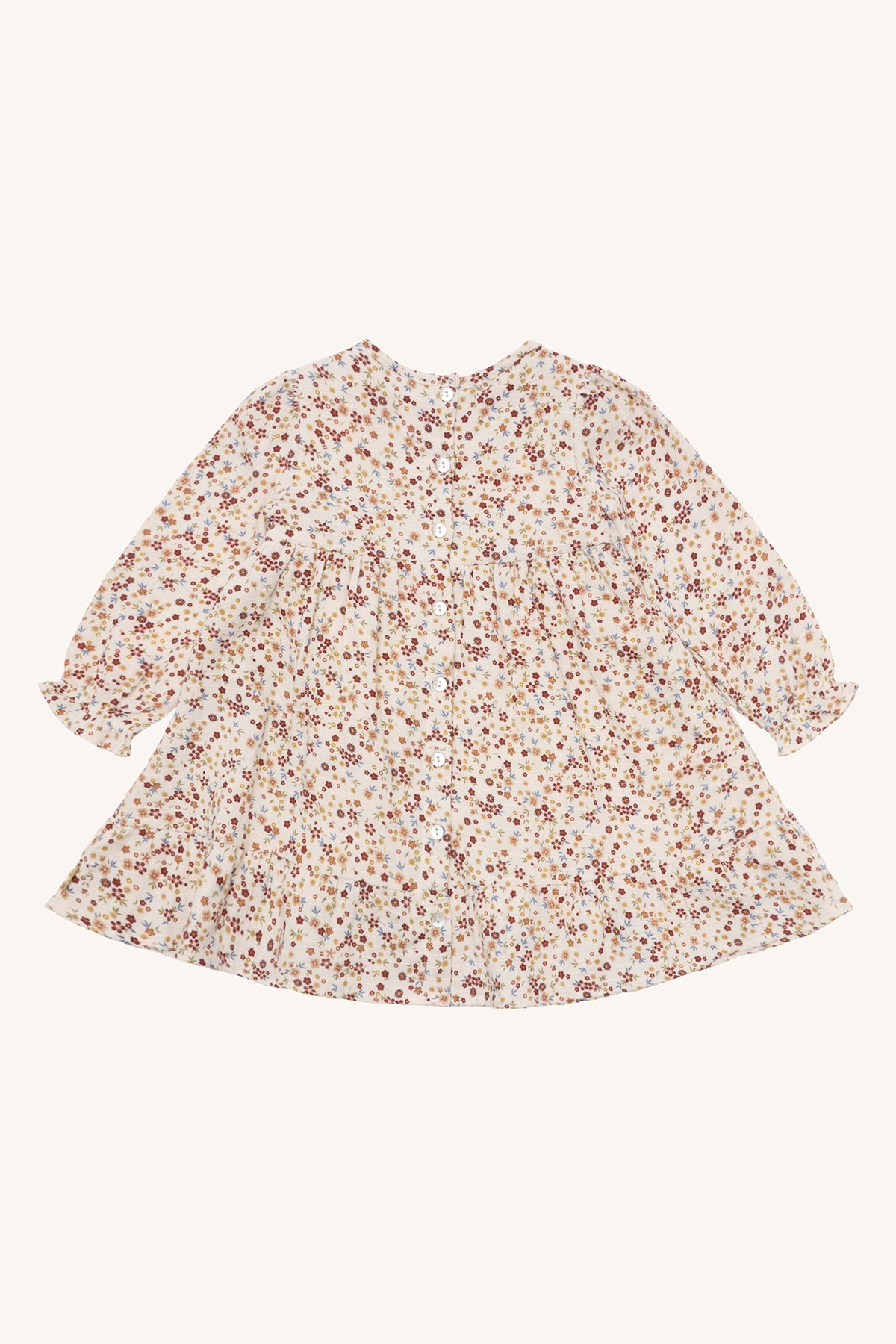 🌼 Hust&Claire – Bloemenjurkje met Strikjesmagie 🌼