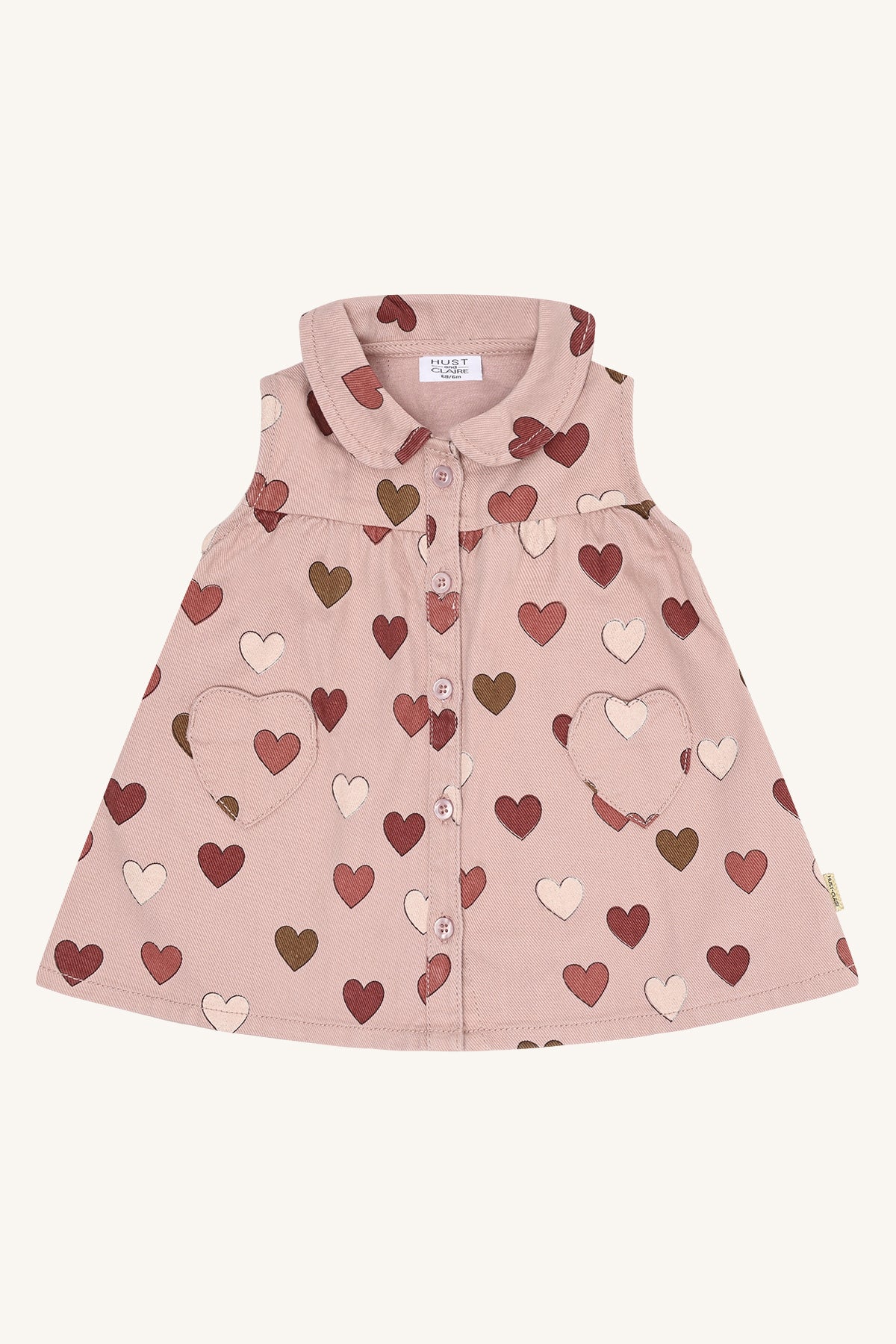 💖 Mouwloos Jurkje met Hartjesprint – Hust & Claire 💖