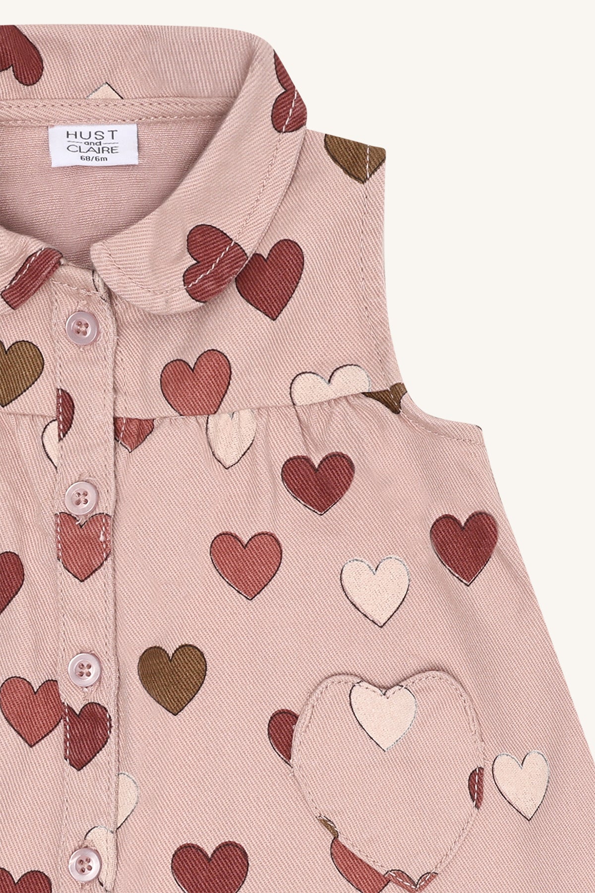 💖 Mouwloos Jurkje met Hartjesprint – Hust & Claire 💖
