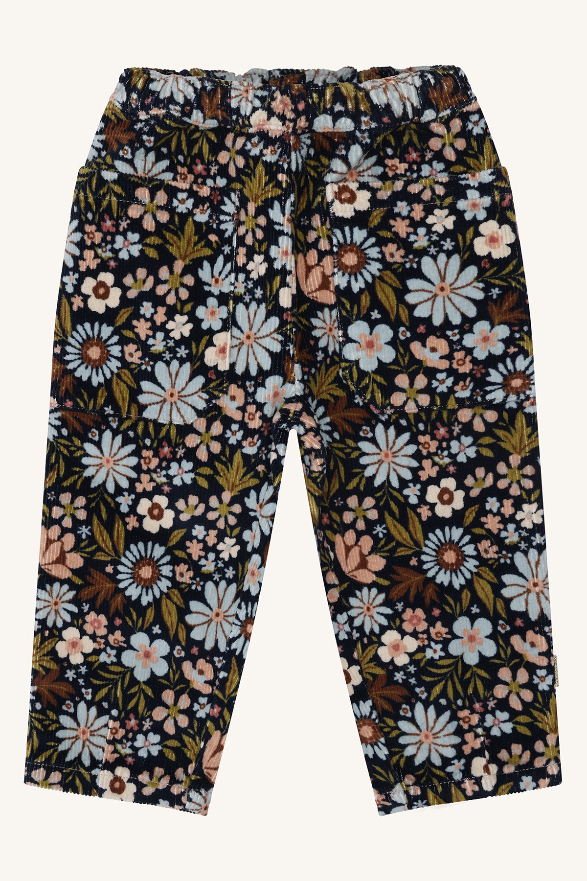 🌸 Gebloemde ribfluwelen broek – Hust & Claire