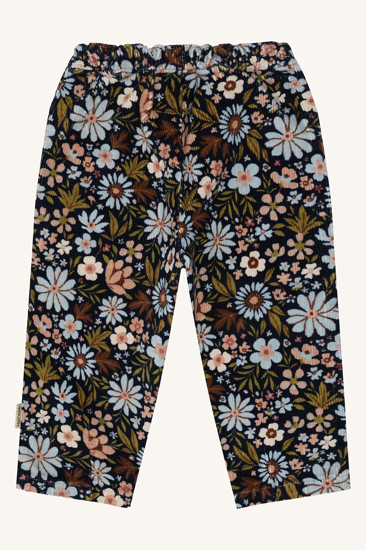 🌸 Gebloemde ribfluwelen broek – Hust & Claire