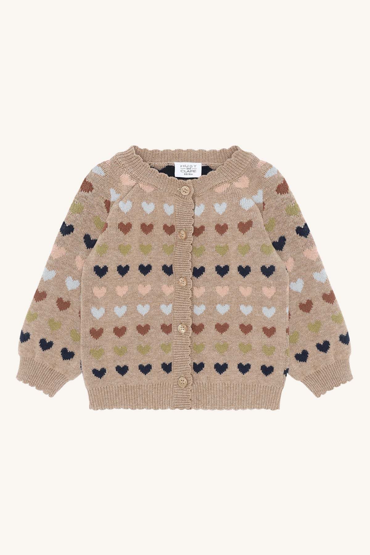 💛 Gebreide vest met hartjesmotief – Hust & Claire