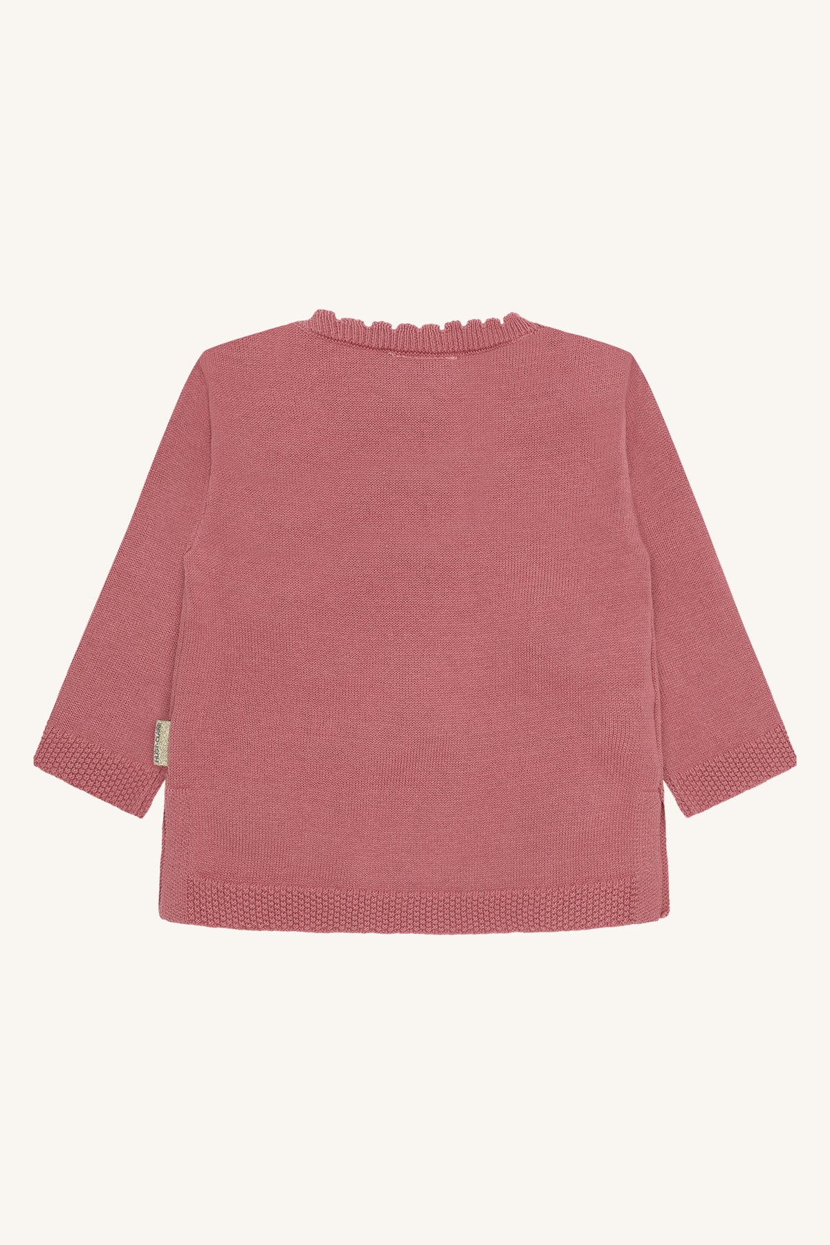 🌸 Gebreide trui met bloemen – oudroze | Hust & Claire