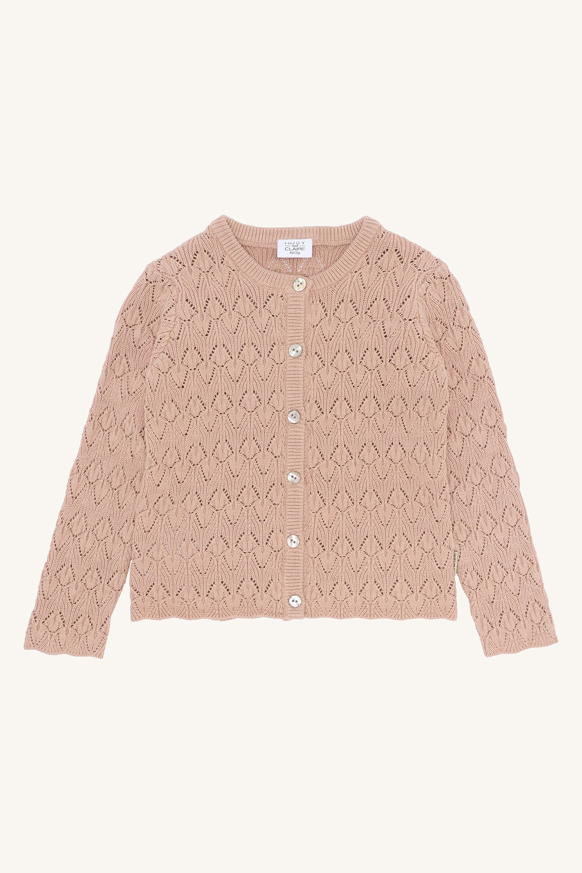 🌸 Fijn gebreid ajourvest – Hust & Claire