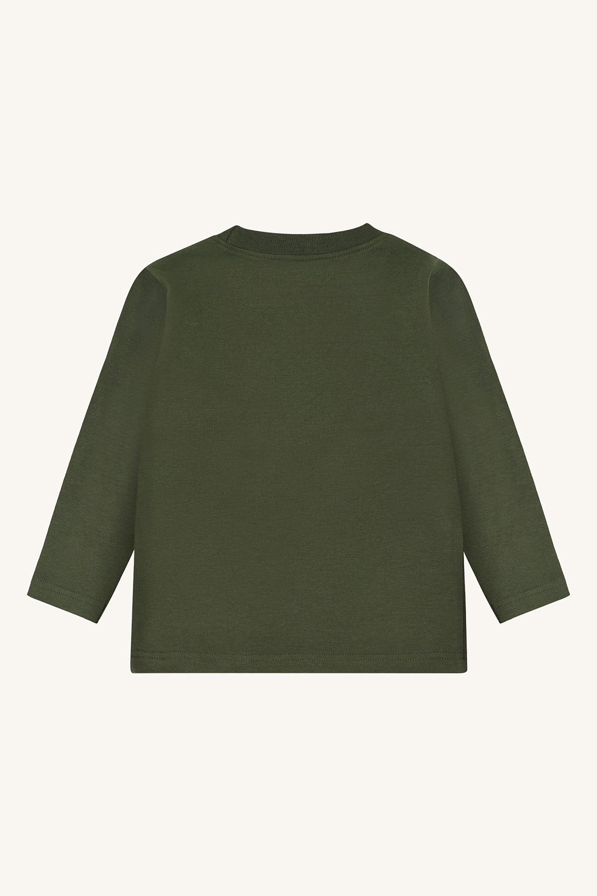 🧢 Donkergroene sweater met monster – Hust & Claire