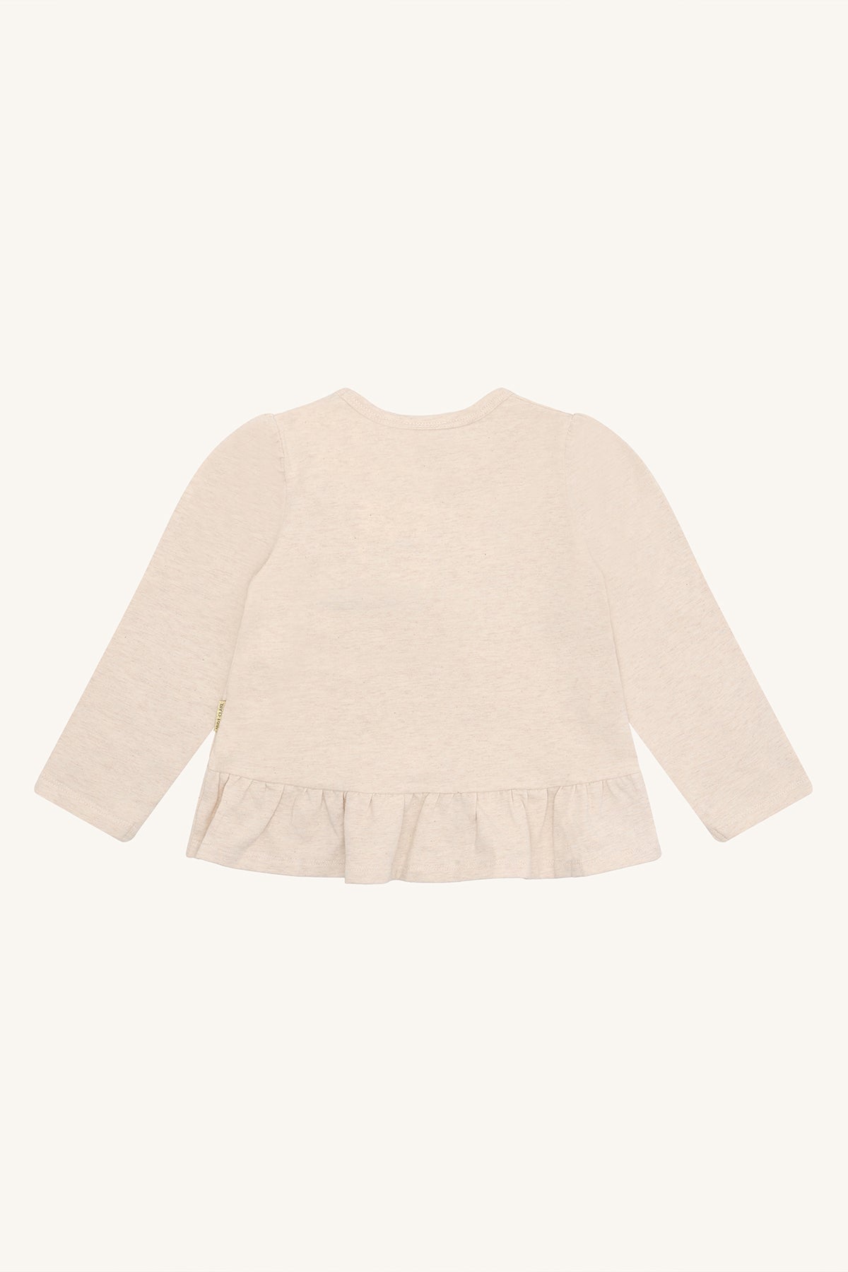 ☕️ Beige longsleeve met theepot-borduursel – Hust & Claire