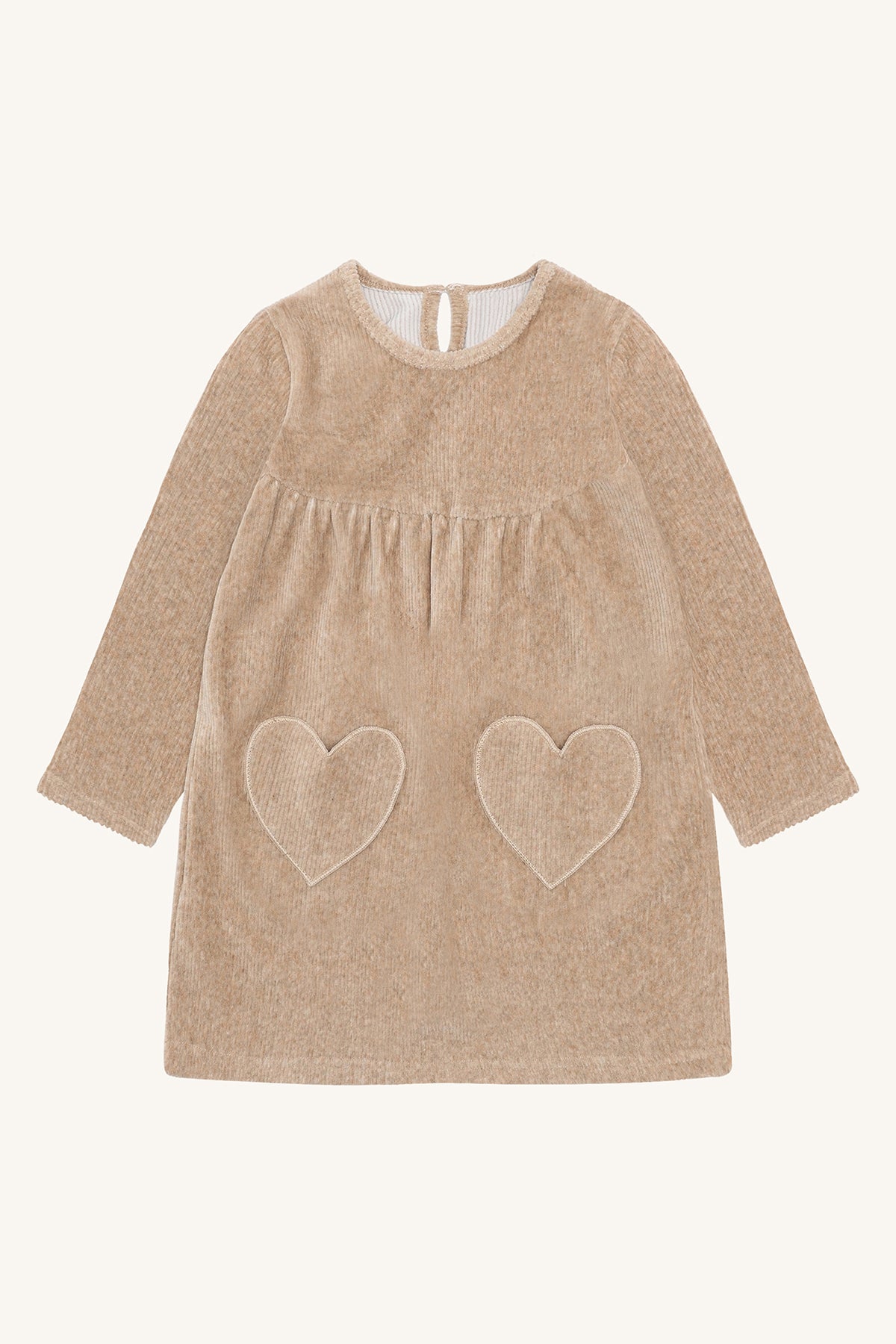 🤎 Fluwelen jurkje met hartjes – Hust & Claire