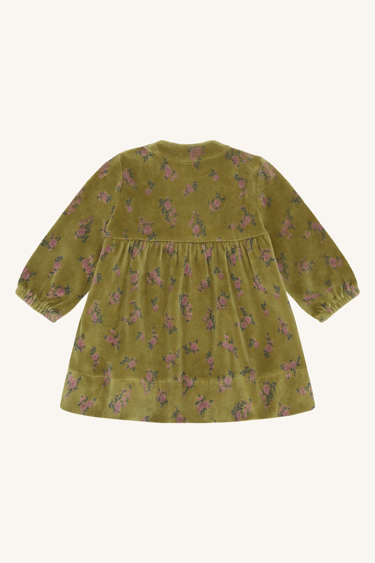 🌿 Fluwelen jurkje met bloemen – Hust & Claire