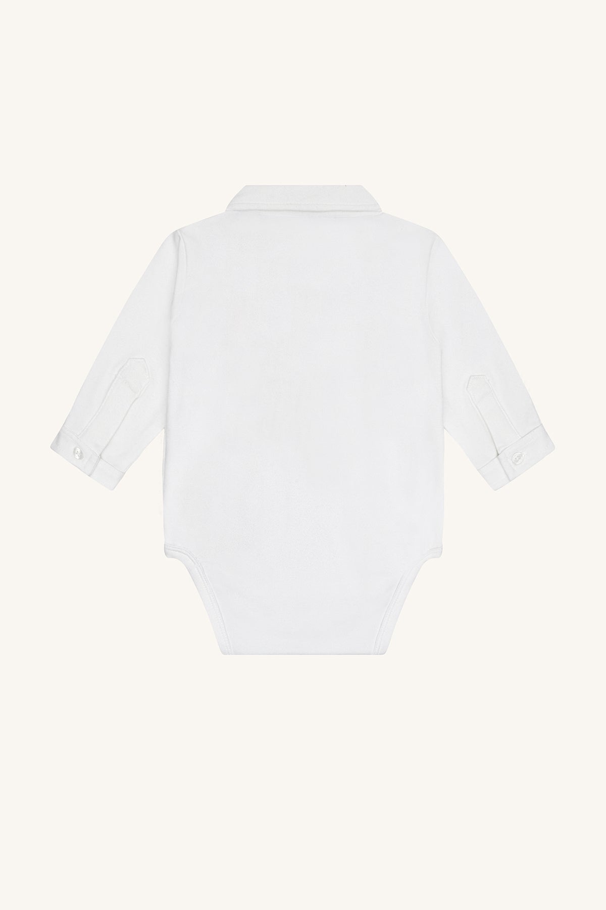 🤍 Hust & Claire – Witte bodyhemd met kraagje 👔✨