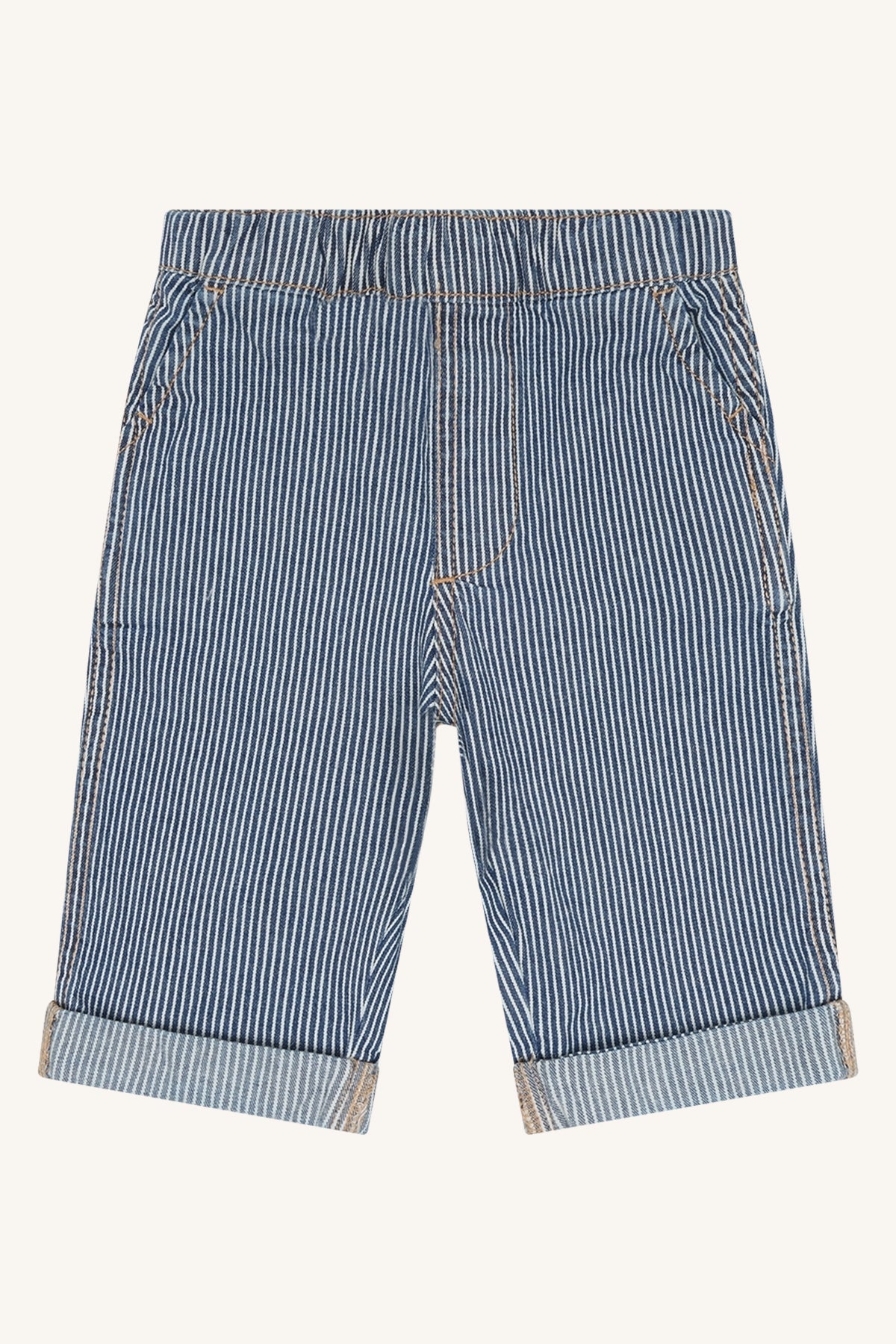 Gestreepte Denim Broek – stoer, tijdloos & comfortabel