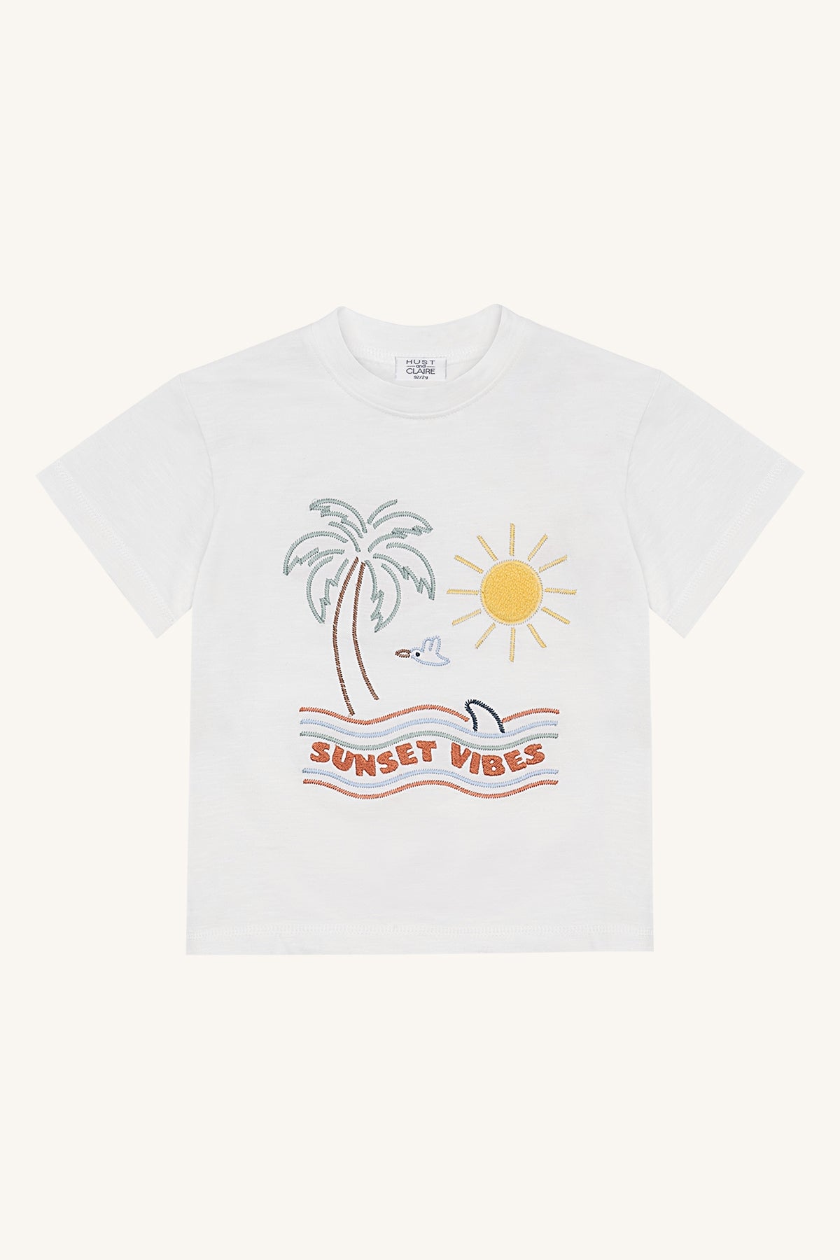 🌴 T-shirt “Sunset Vibes” – Zomergevoel in elke steek