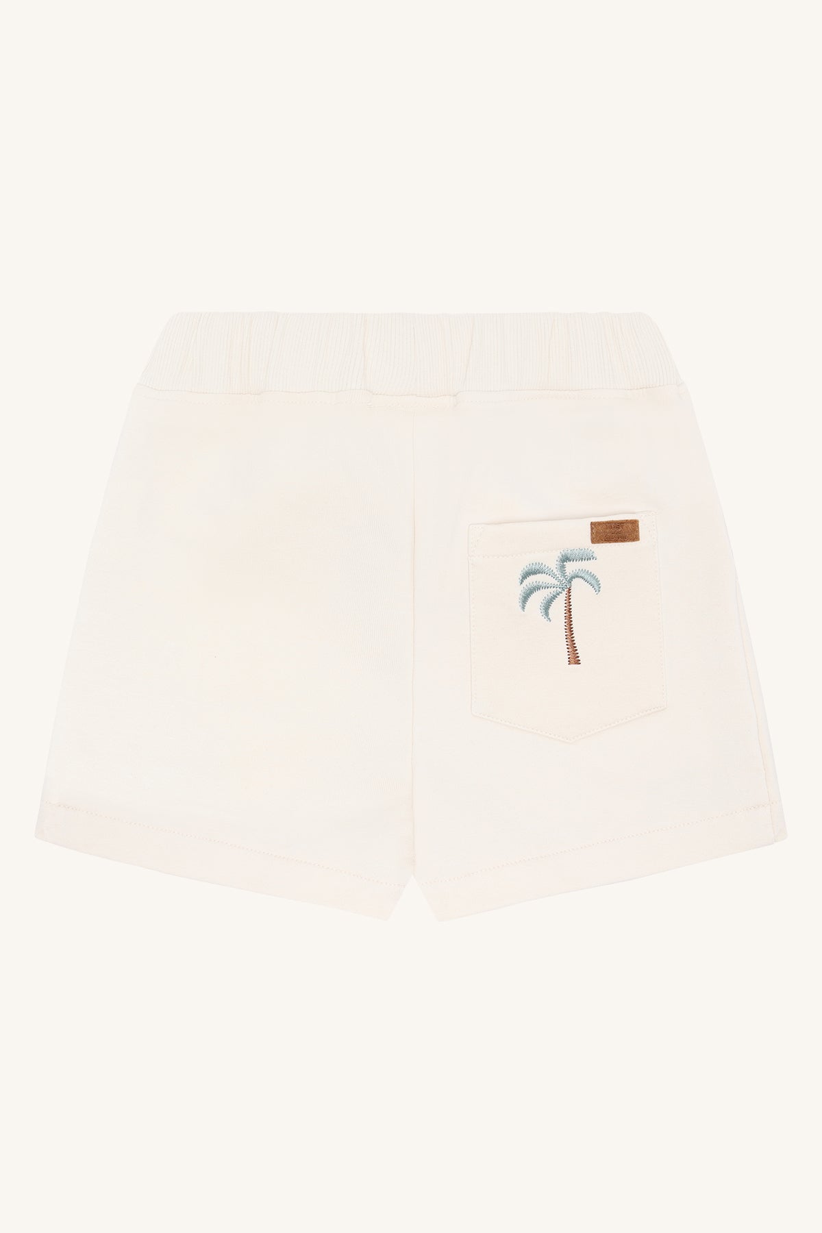 🌴 Sunny Beach Short – Zacht Beige | Hust & Claire